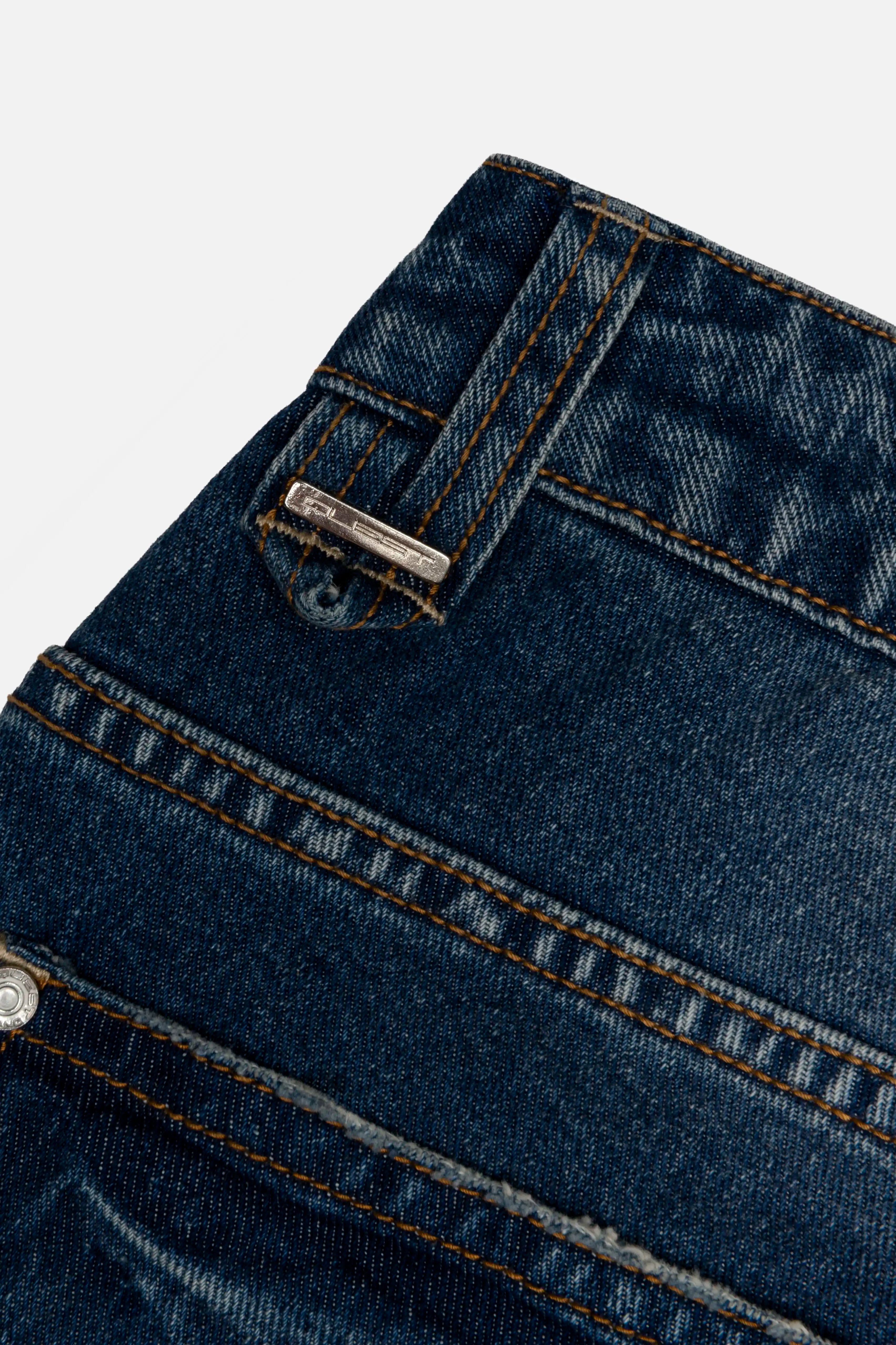 JEANS 5 BOLSILLOS COLOR AZUL OSCURO