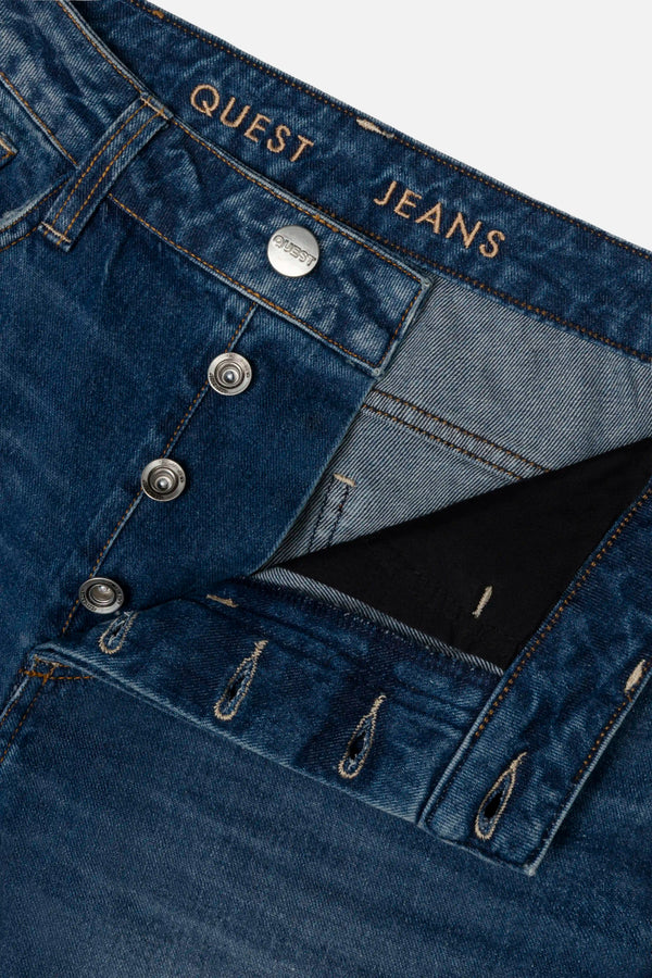 JEANS 5 BOLSILLOS COLOR AZUL OSCURO