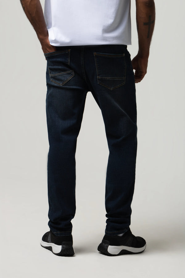 JEANS 5 BOLSILLOS COLOR AZUL OSCURO