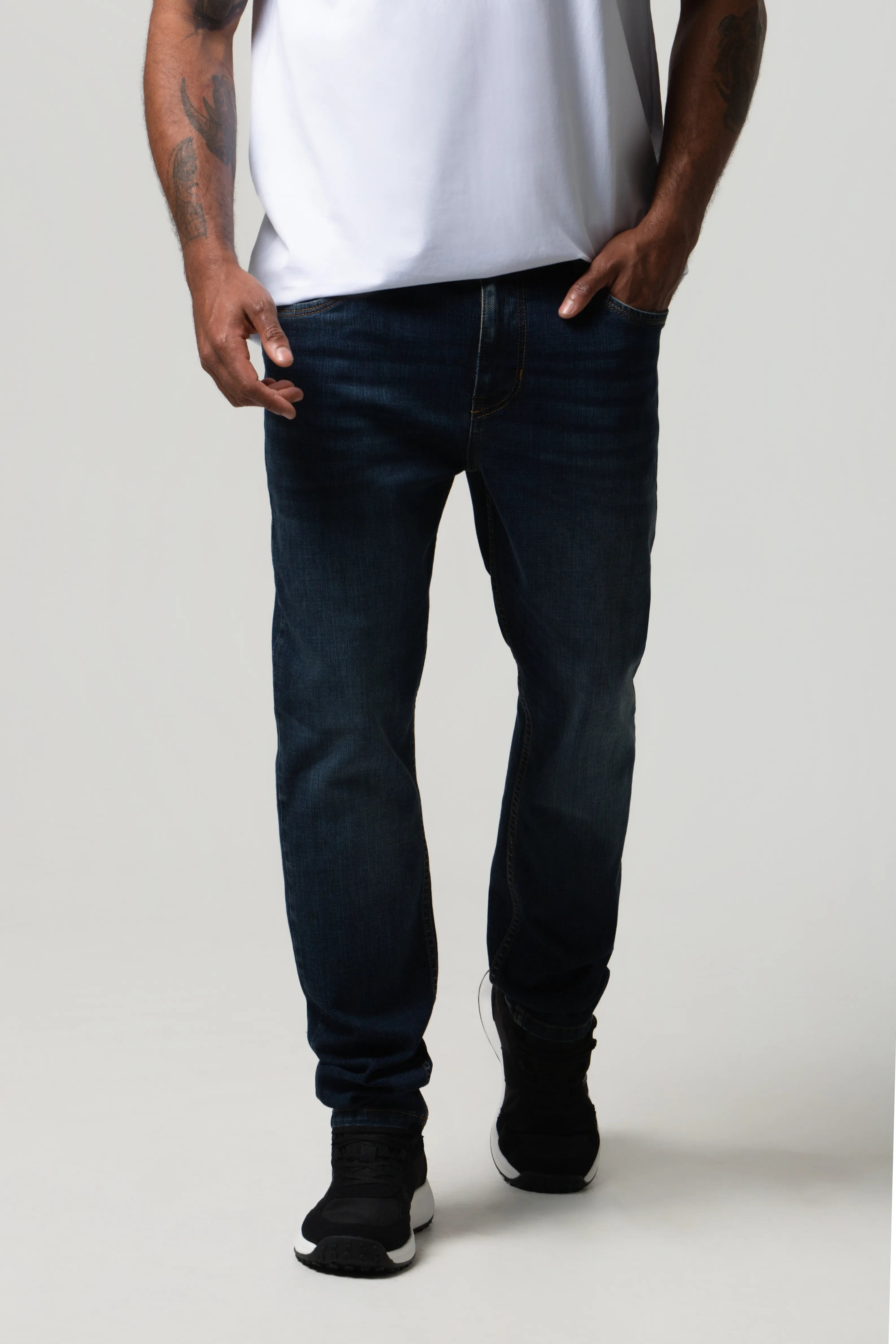 JEANS 5 BOLSILLOS COLOR AZUL OSCURO