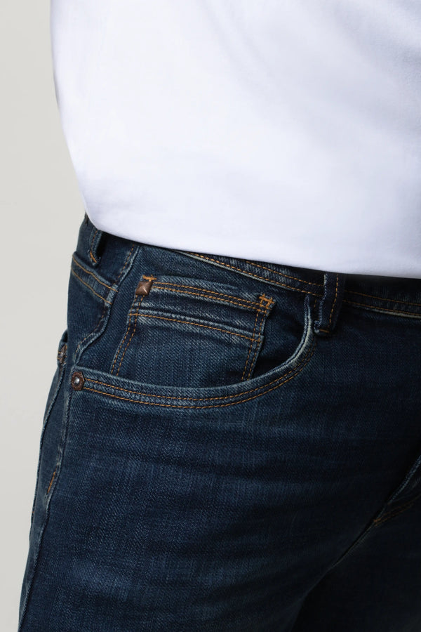 JEANS 5 BOLSILLOS COLOR AZUL OSCURO