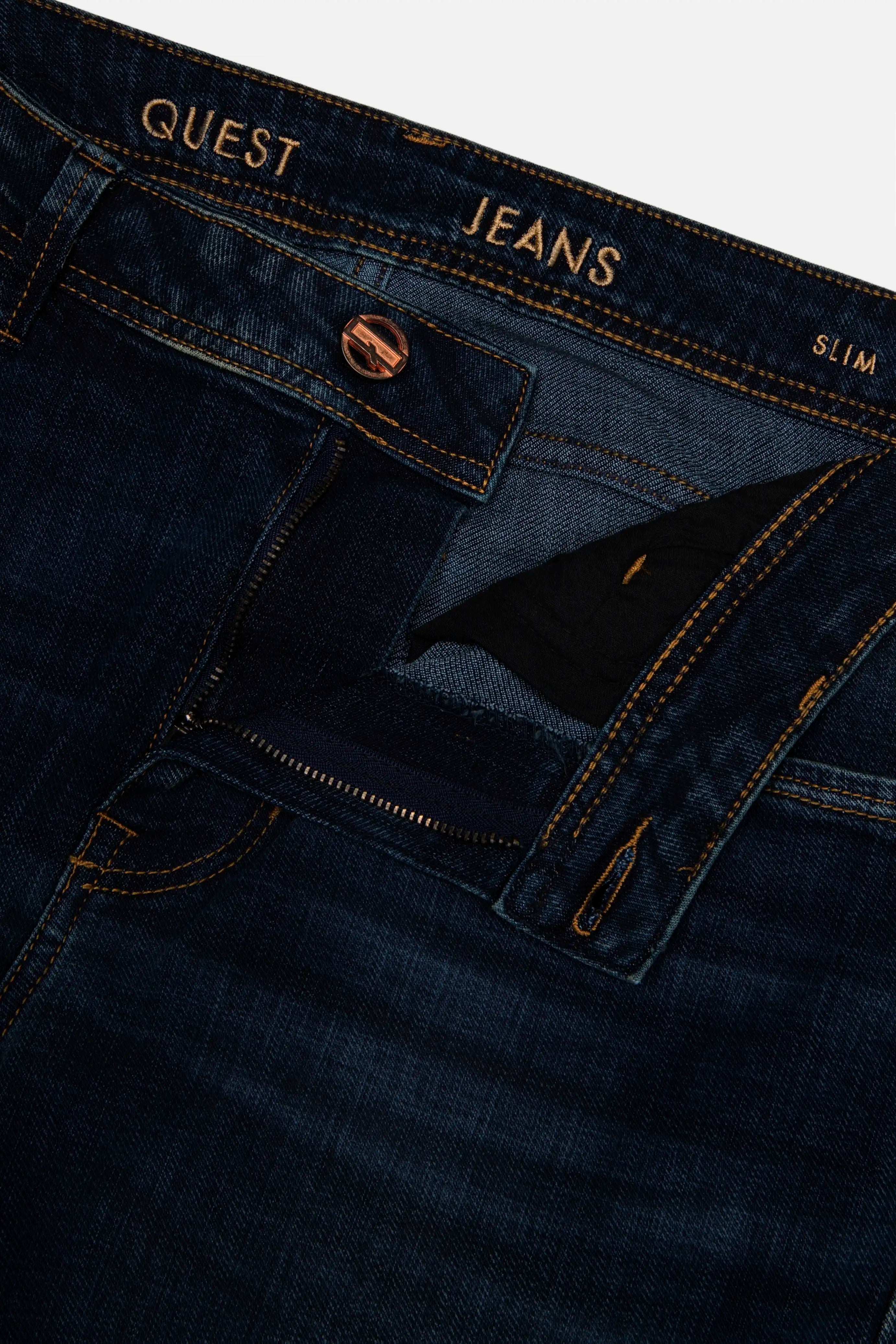 JEANS 5 BOLSILLOS COLOR AZUL OSCURO