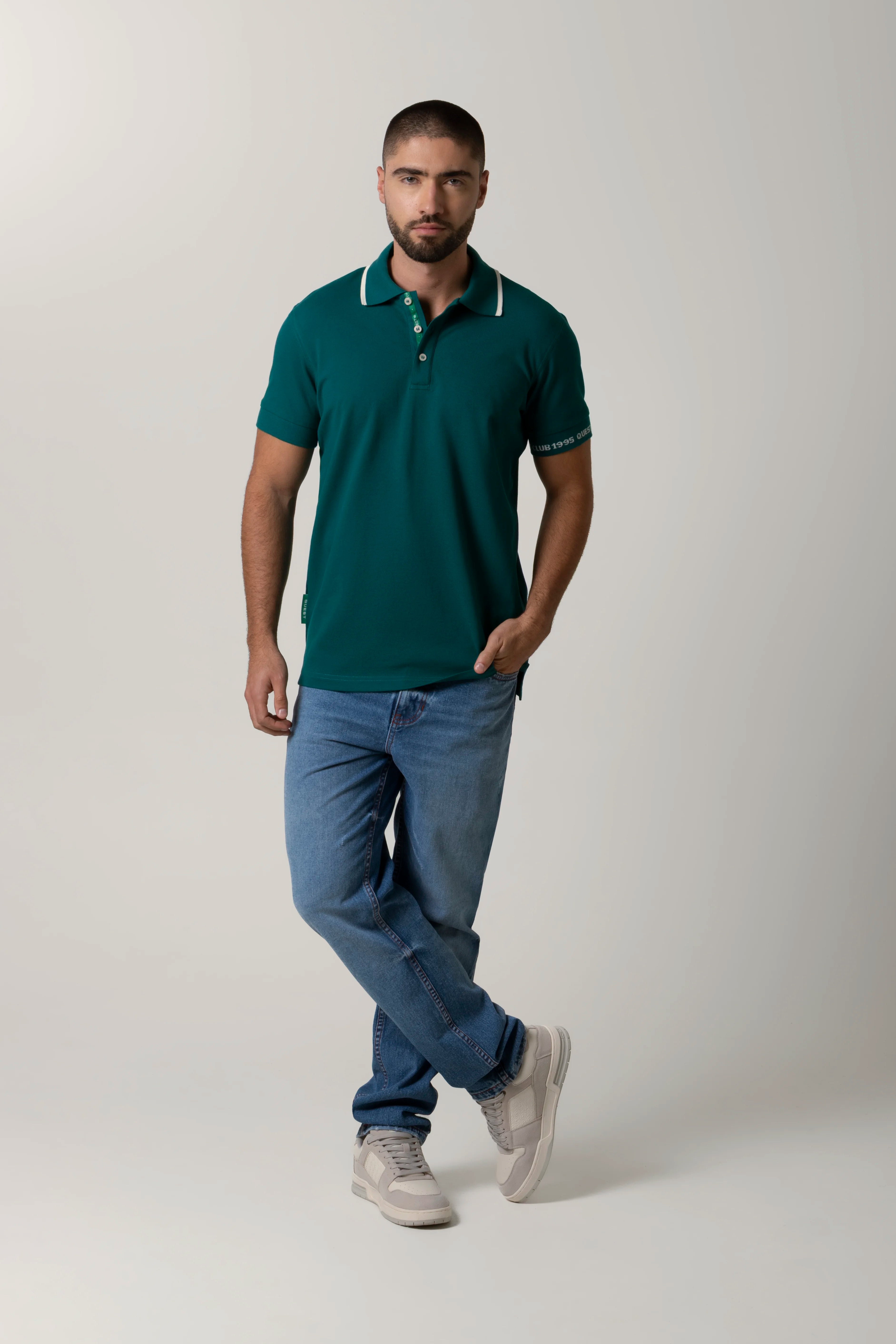 JEANS 5 BOLSILLOS COLOR AZUL MEDIO