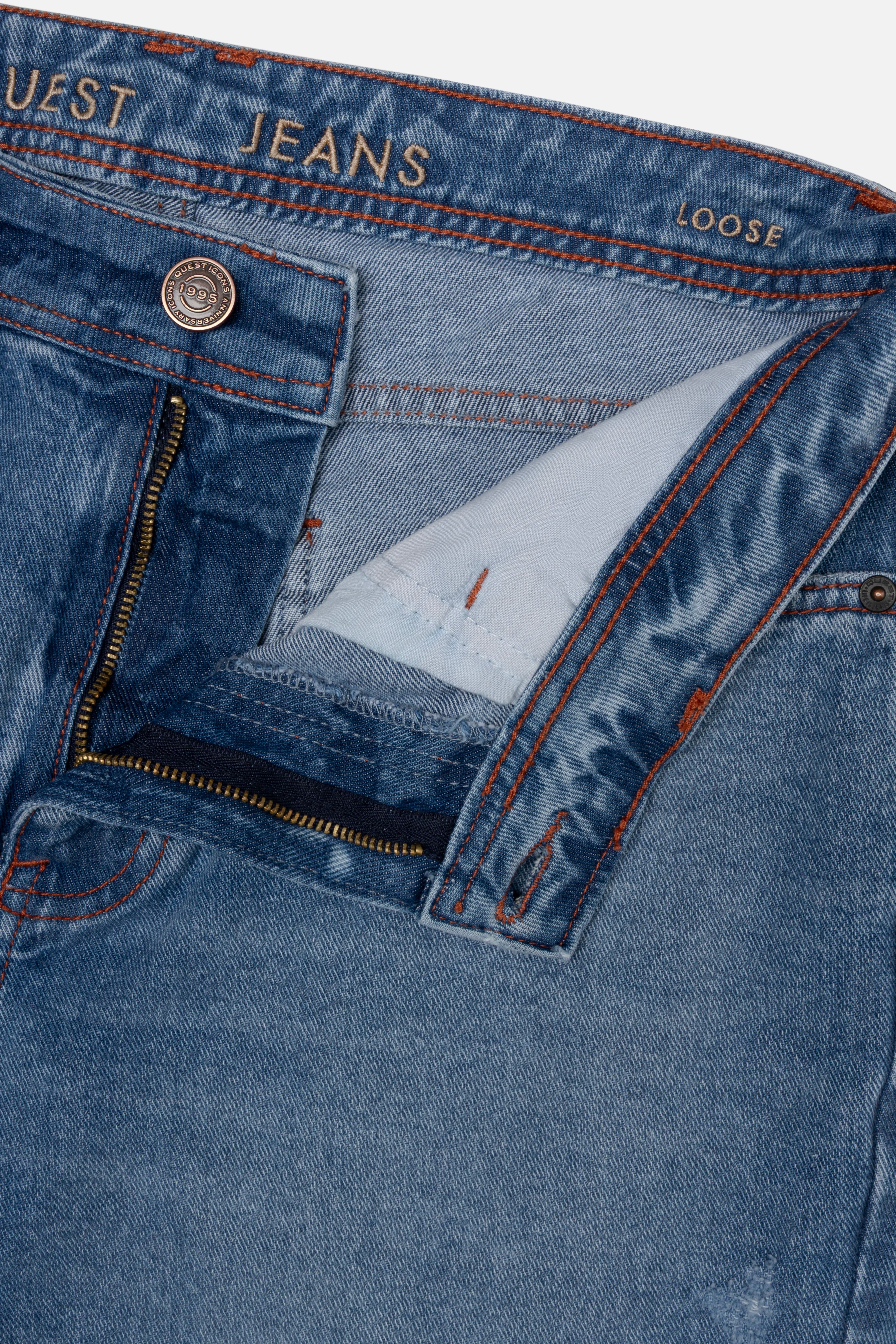JEANS 5 BOLSILLOS COLOR AZUL MEDIO