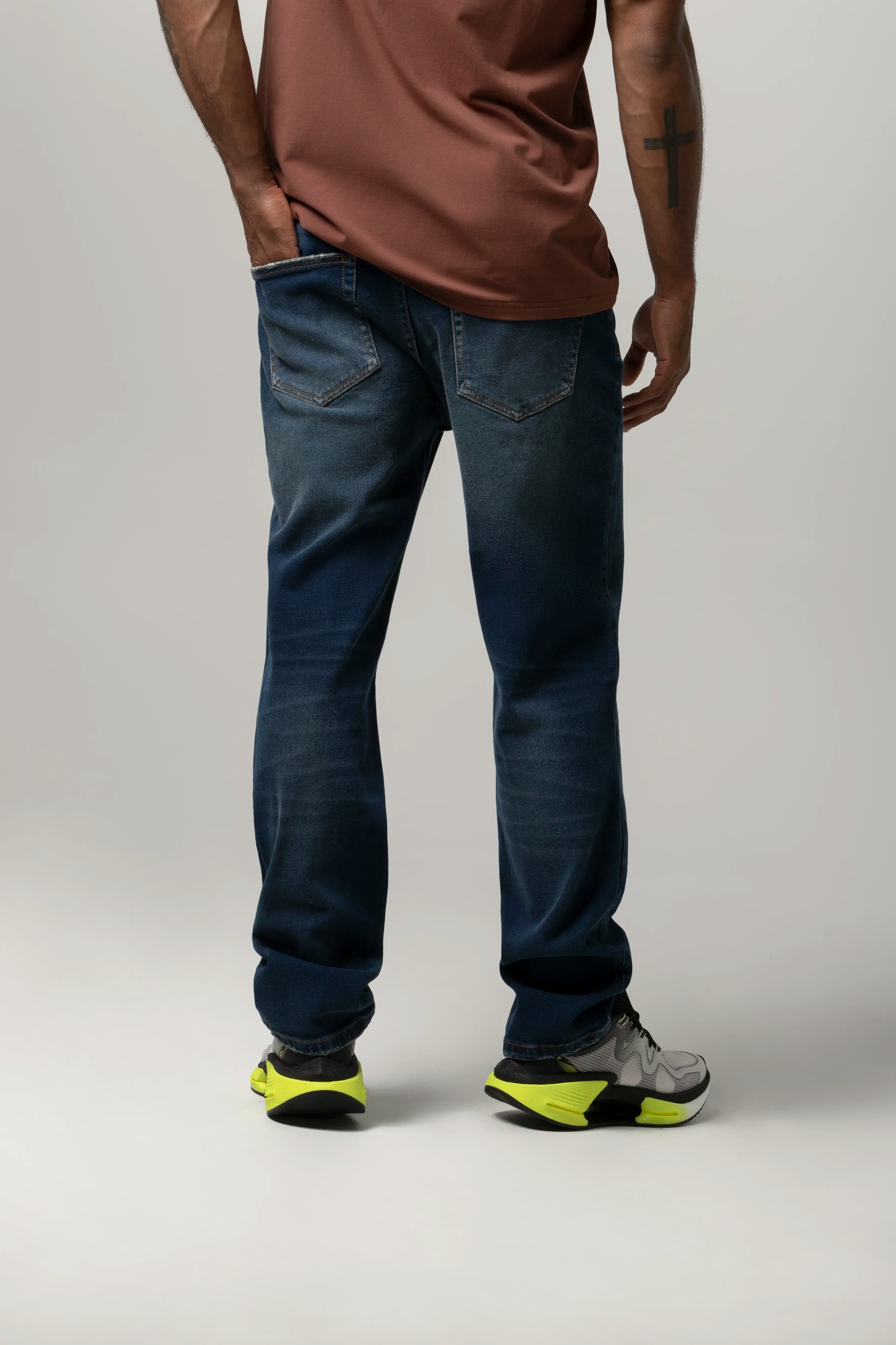 JEANS 5 BOLSILLOS COLOR AZUL OSCURO