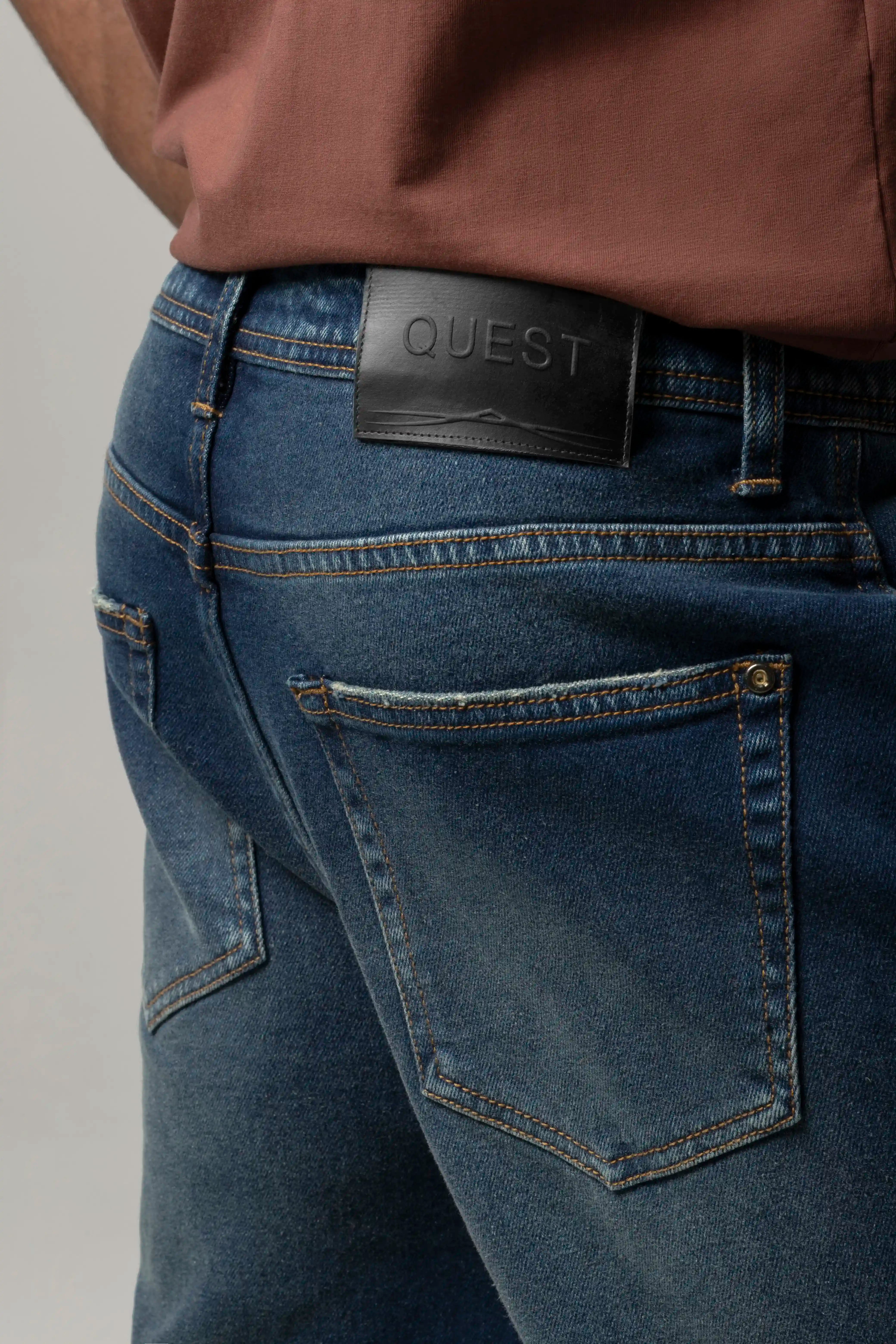 JEANS 5 BOLSILLOS COLOR AZUL OSCURO
