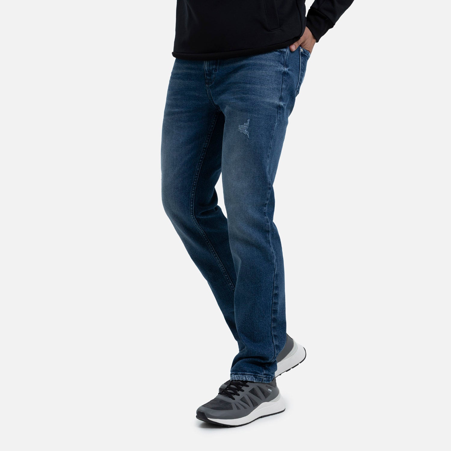 JEANS 5 BOLSILLOS COLOR AZUL MEDIO