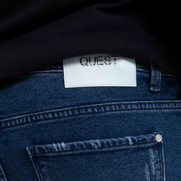 JEANS 5 BOLSILLOS COLOR AZUL MEDIO