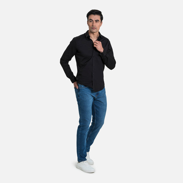 JEANS 5 BOLSILLOS COLOR AZUL MEDIO MEDIO