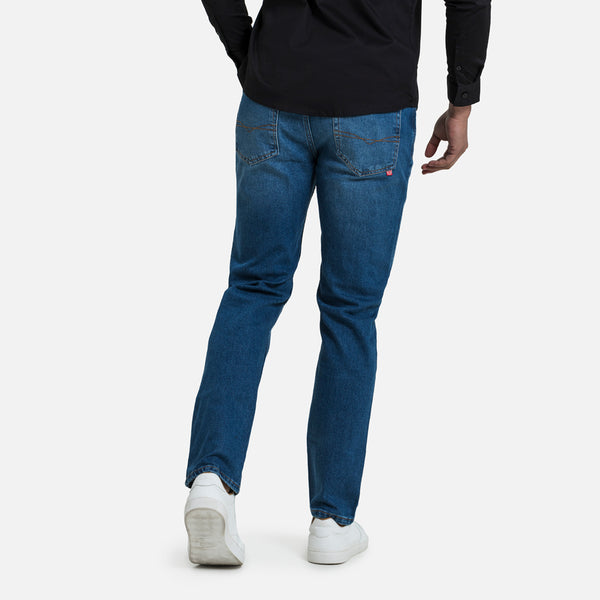 JEANS 5 BOLSILLOS COLOR AZUL MEDIO MEDIO