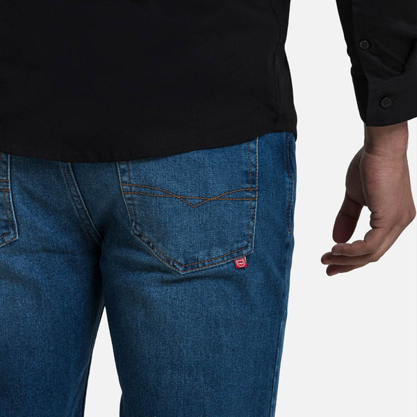 JEANS 5 BOLSILLOS COLOR AZUL MEDIO MEDIO