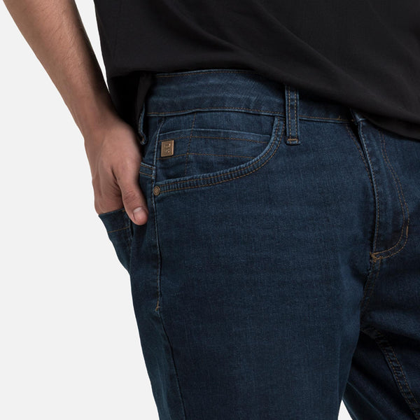 JEANS 5 BOLSILLOS COLOR AZUL OSCURO