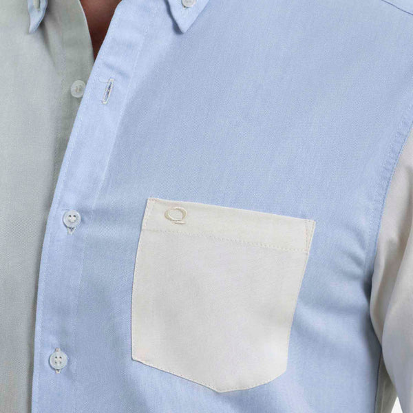 CAMISA MANGA LARGA COLOR AZUL CLARO