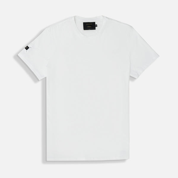 PLAYERA SLIM MANGA CORTA COLOR BLANCO OPTICO