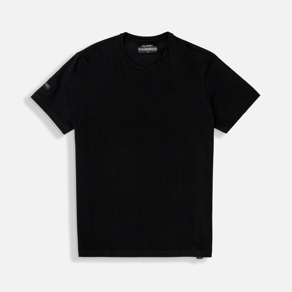 PLAYERA SLIM MANGA CORTA COLOR NEGRO