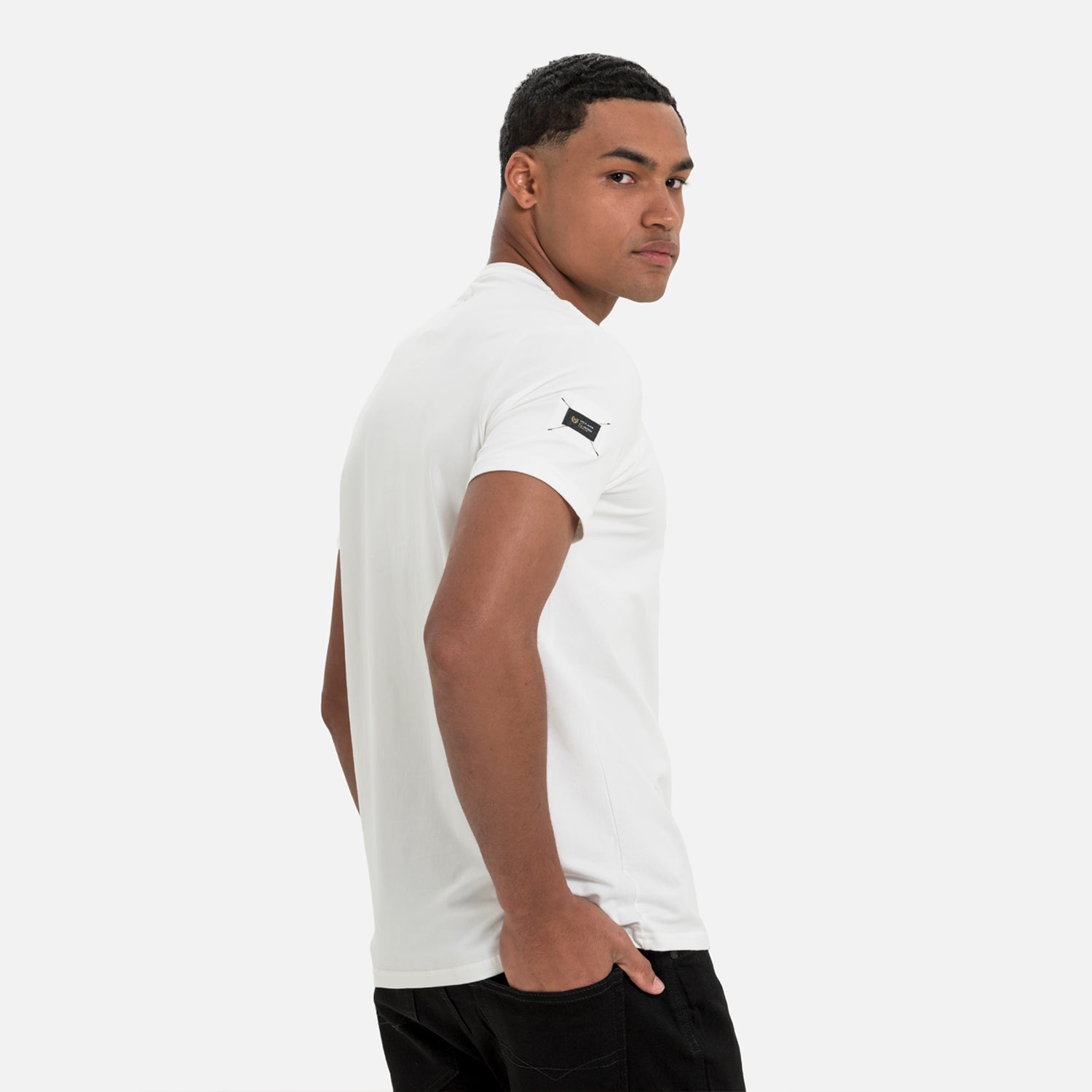 PLAYERA SLIM MANGA CORTA COLOR IVORY