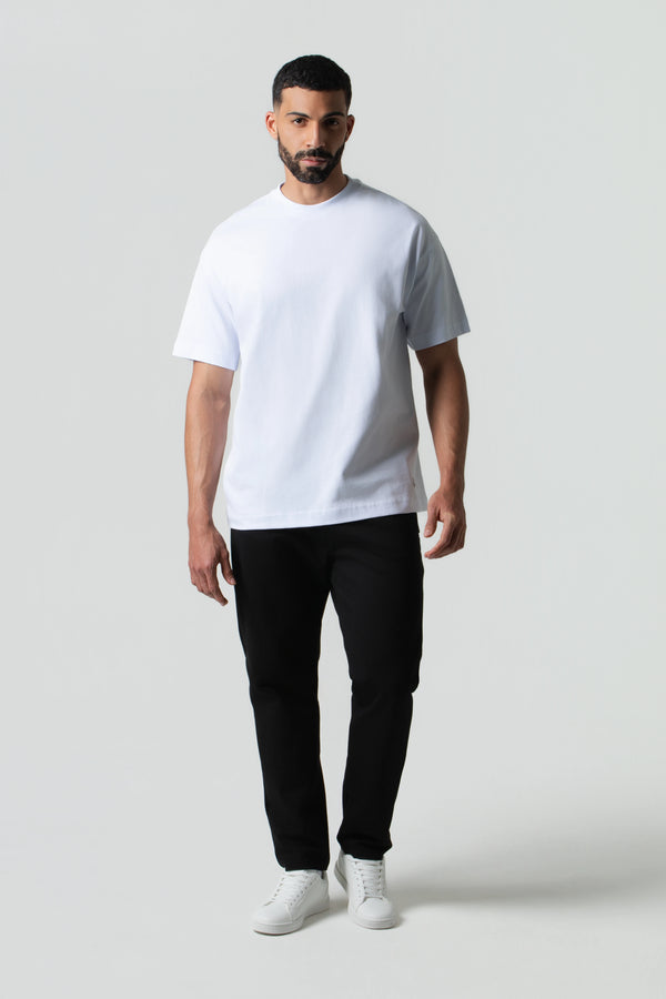 PLAYERA MANGA CORTA COLOR BLANCO OPTICO