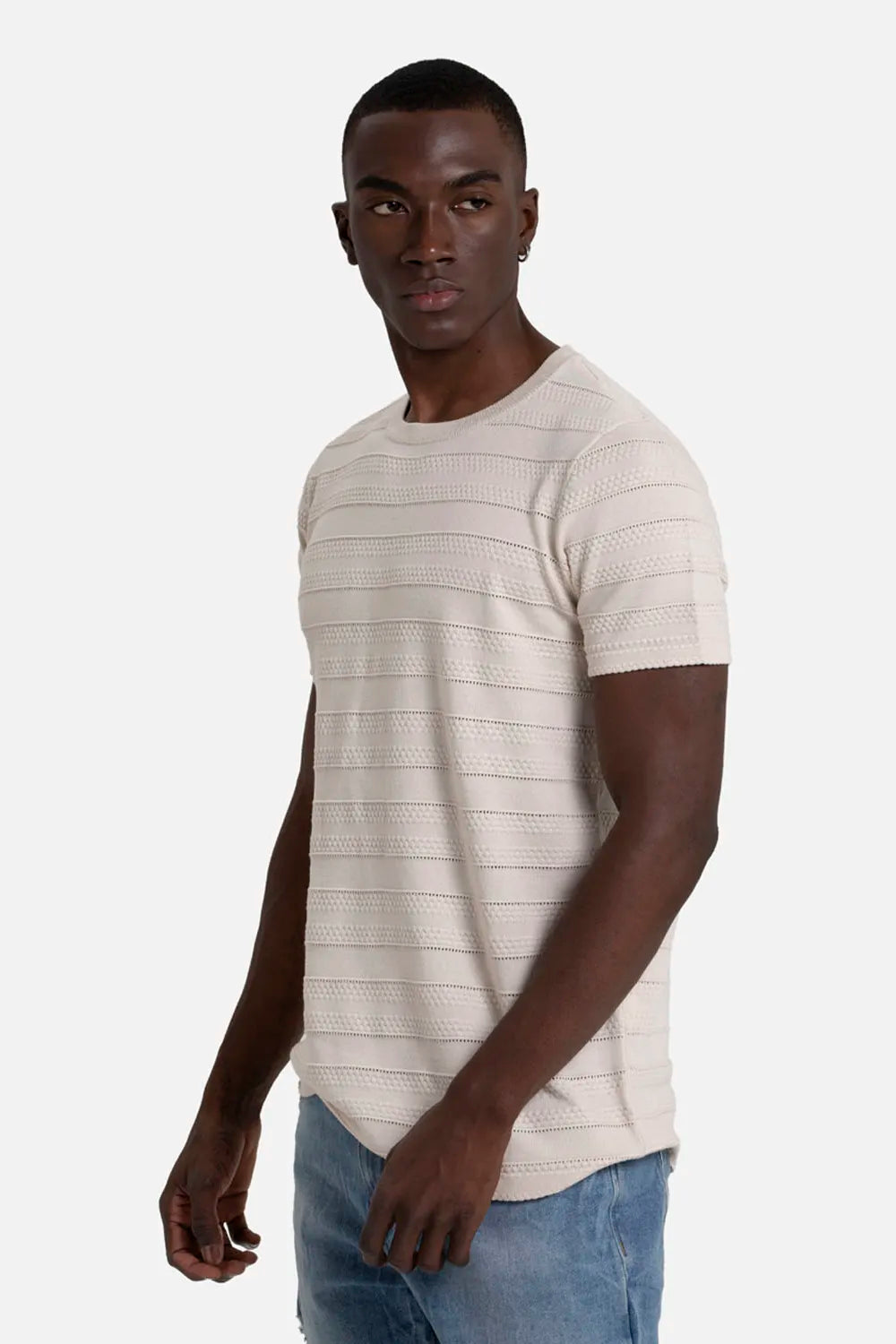 PLAYERA MANGA CORTA COLOR IVORY