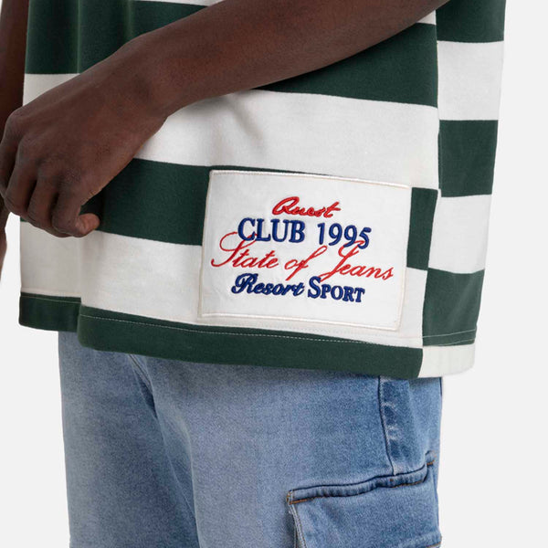 PLAYERA MANGA CORTA COLOR VERDE TENIS-IVORY MARFIL - Quest México