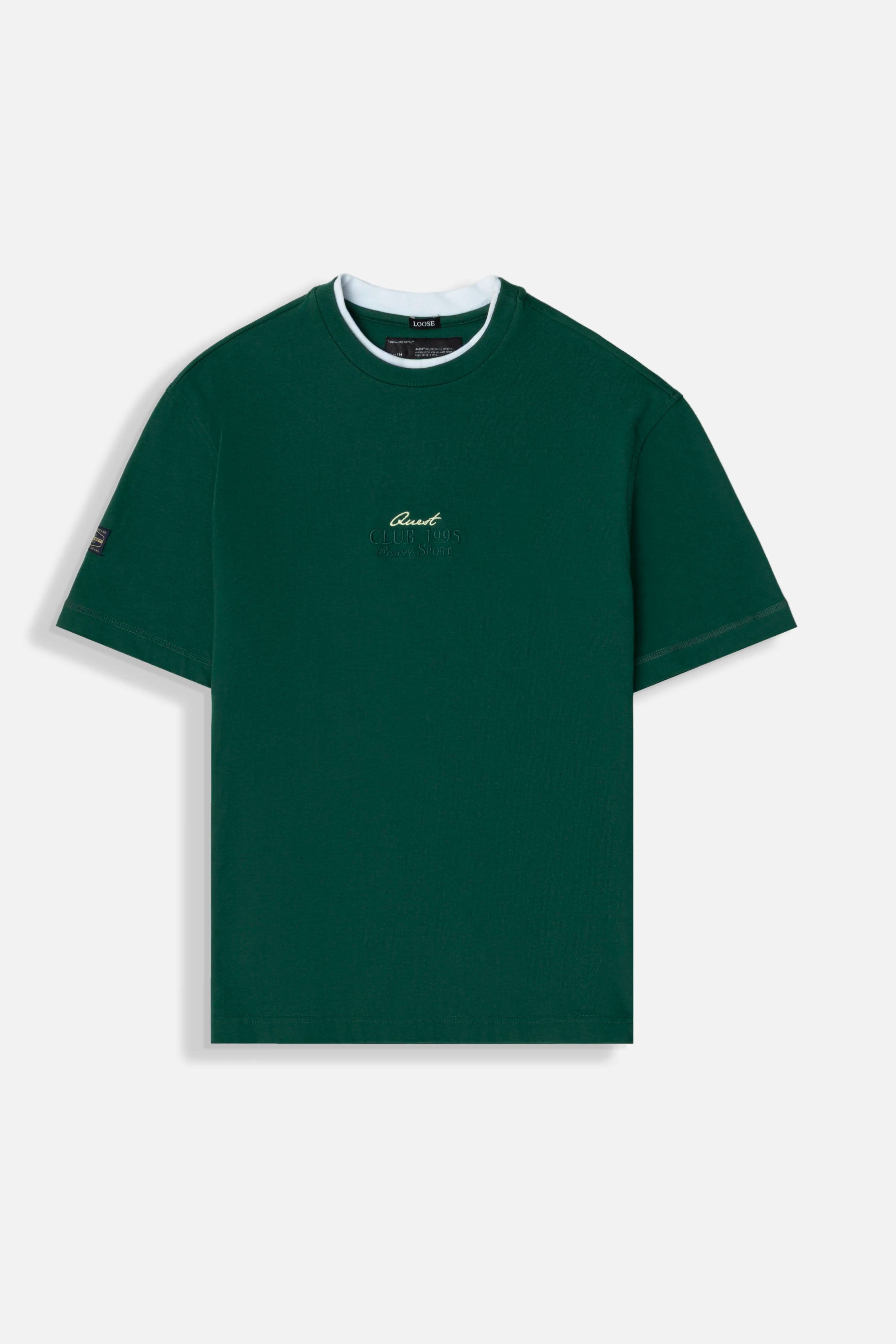 PLAYERA MANGA CORTA COLOR VERDE PRADERA