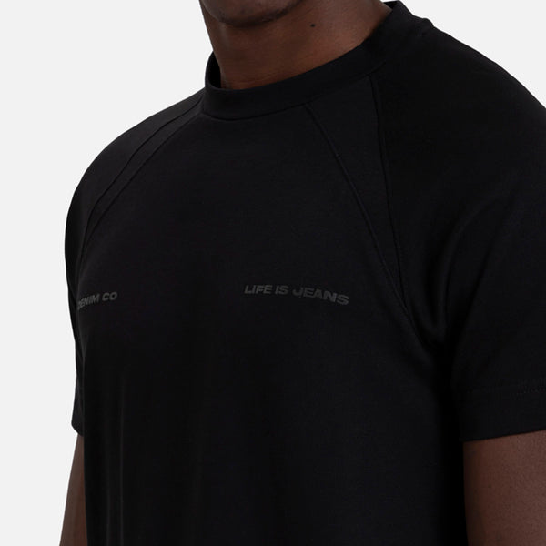 PLAYERA MANGA CORTA COLOR NEGRO - Quest México
