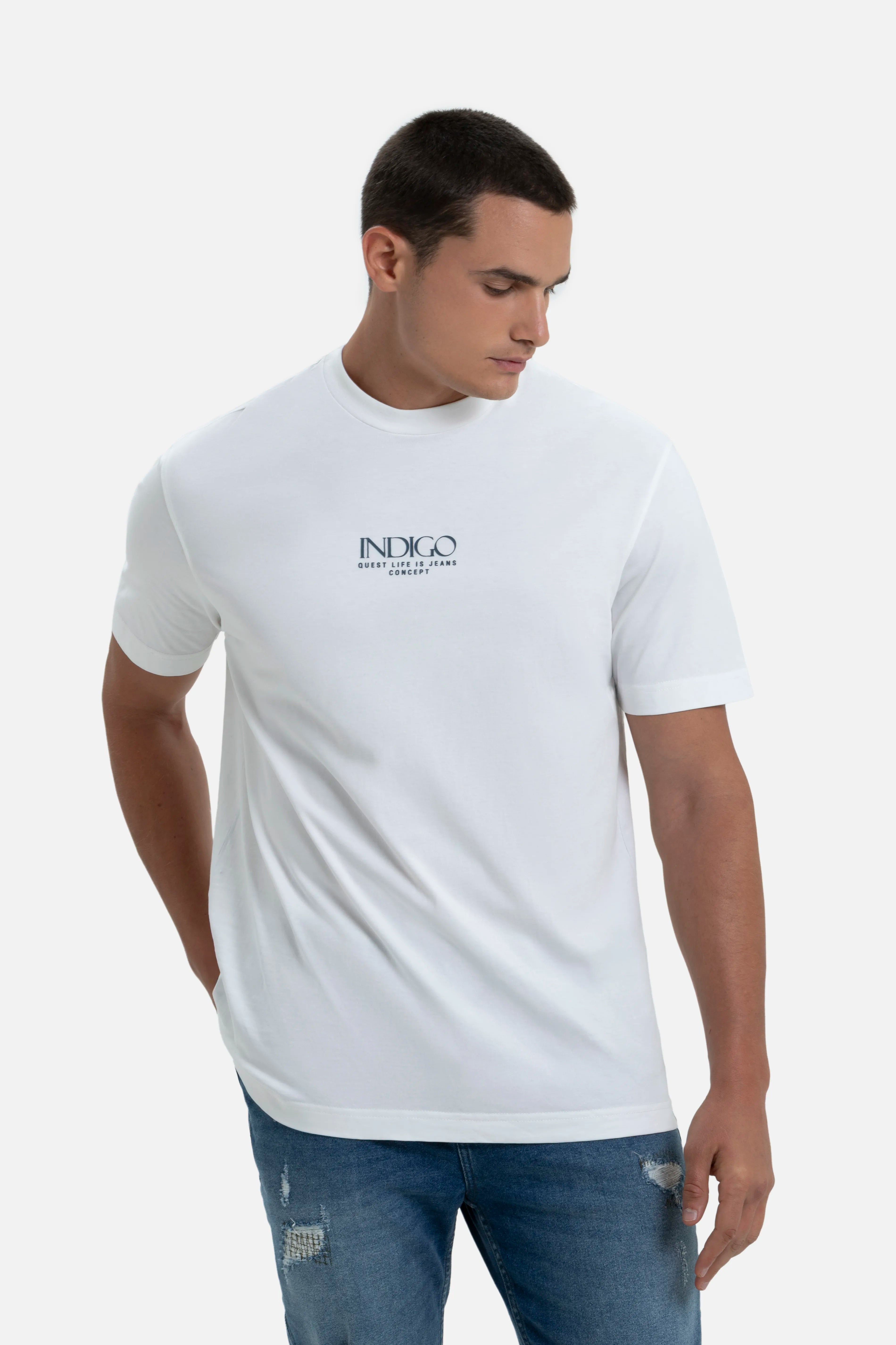 PLAYERA MANGA CORTA COLOR IVORY