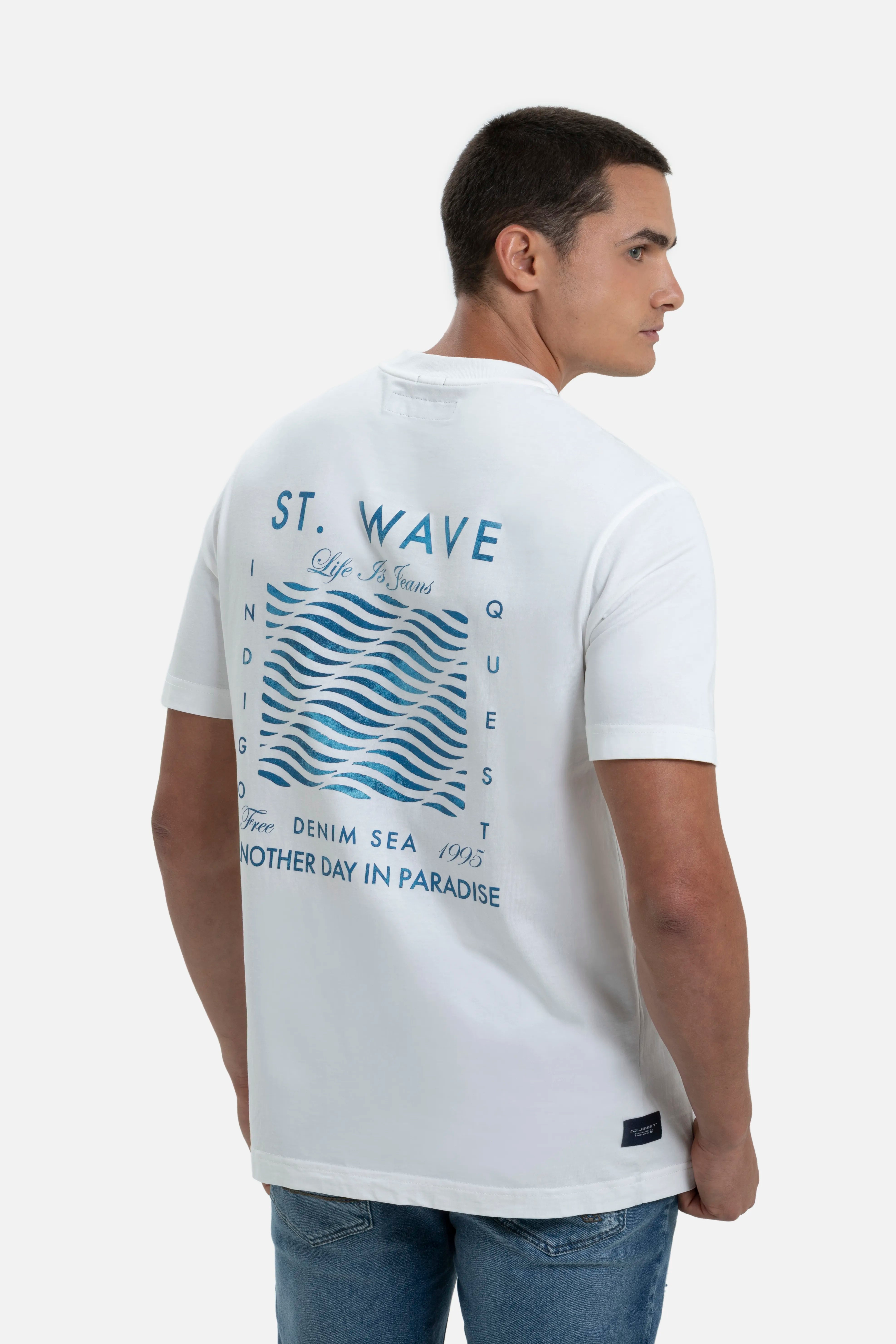 PLAYERA MANGA CORTA COLOR IVORY