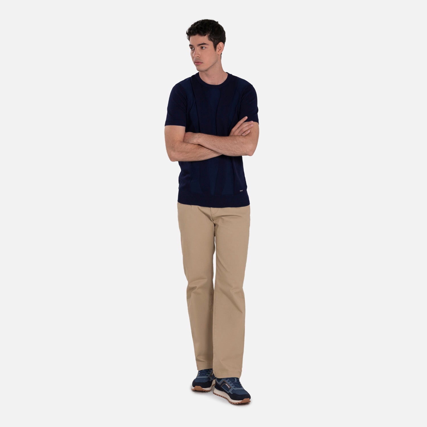 PLAYERA MANGA CORTA COLOR AZUL NOCHE