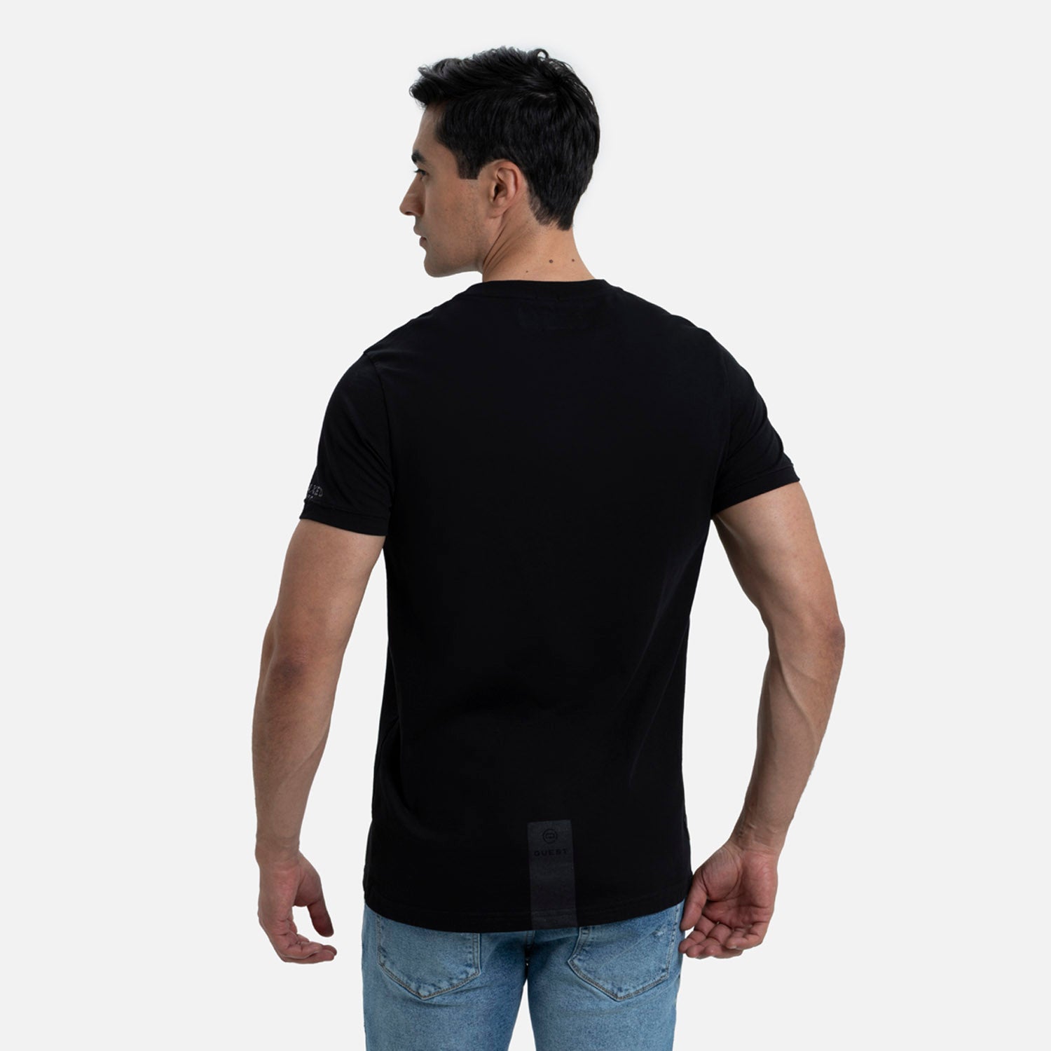 PLAYERA MANGA CORTA COLOR NEGRO