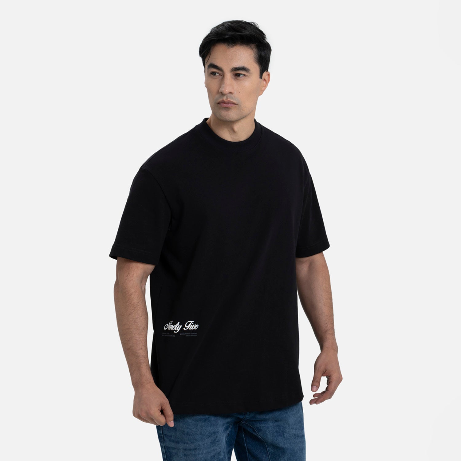 PLAYERA MANGA CORTA COLOR NEGRO