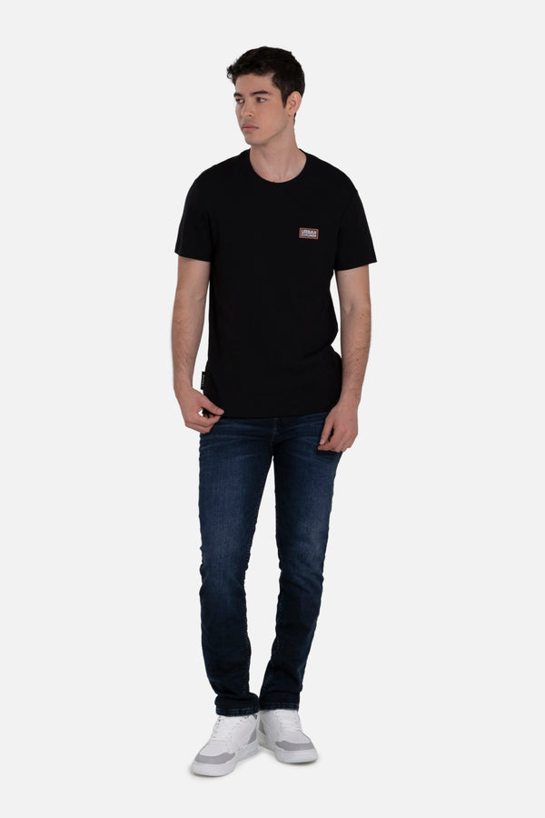 PLAYERA MANGA CORTA COLOR NEGRO - Quest México