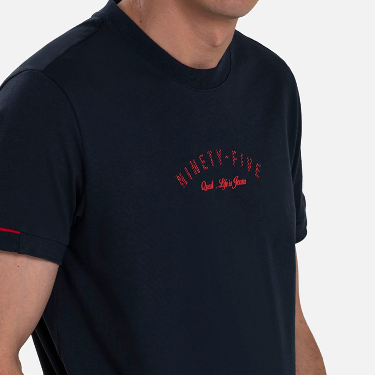 PLAYERA MANGA CORTA COLOR AZUL OSCURO