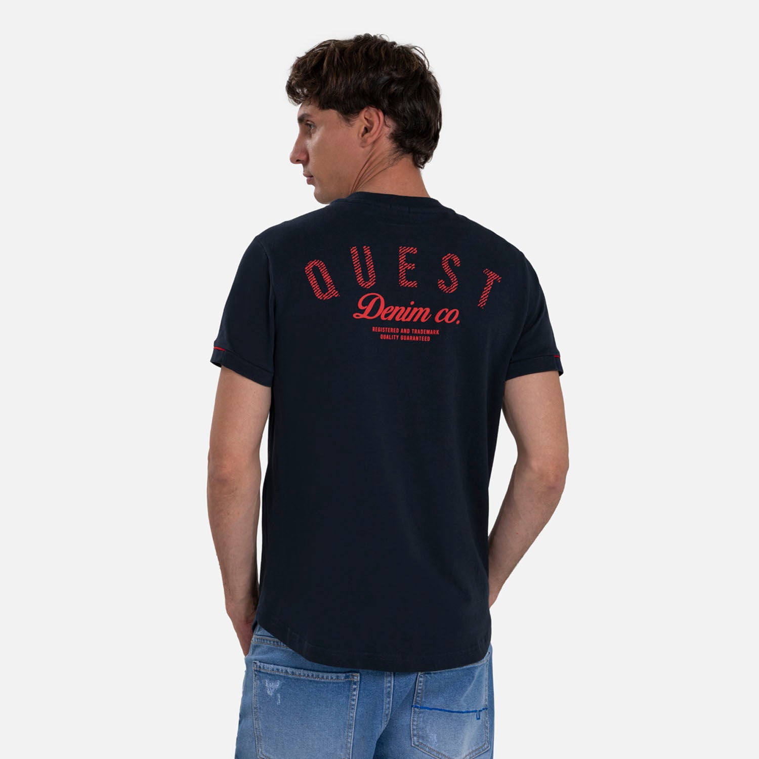 PLAYERA MANGA CORTA COLOR AZUL OSCURO