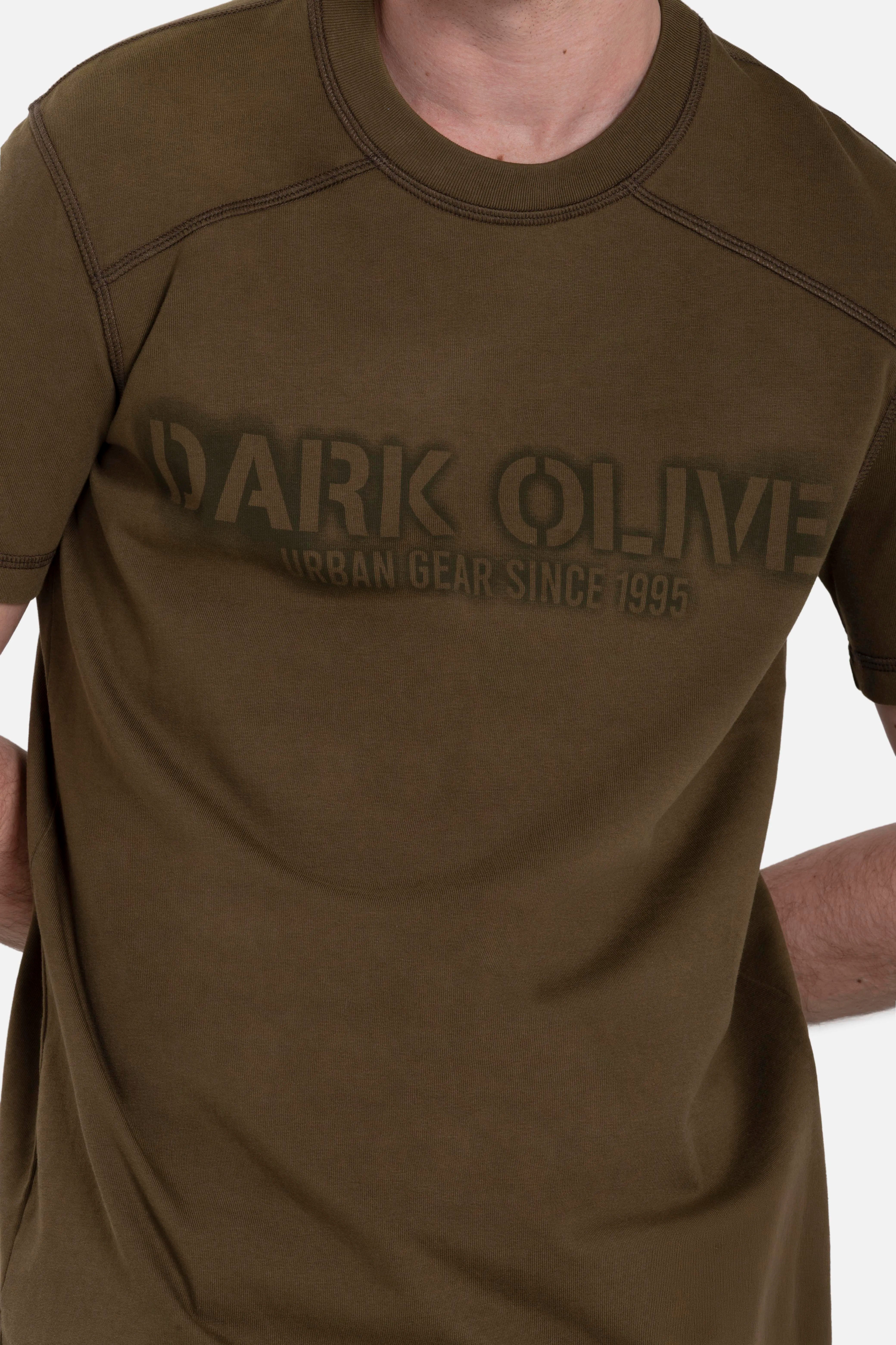 PLAYERA MANGA CORTA COLOR DARK OLIVA