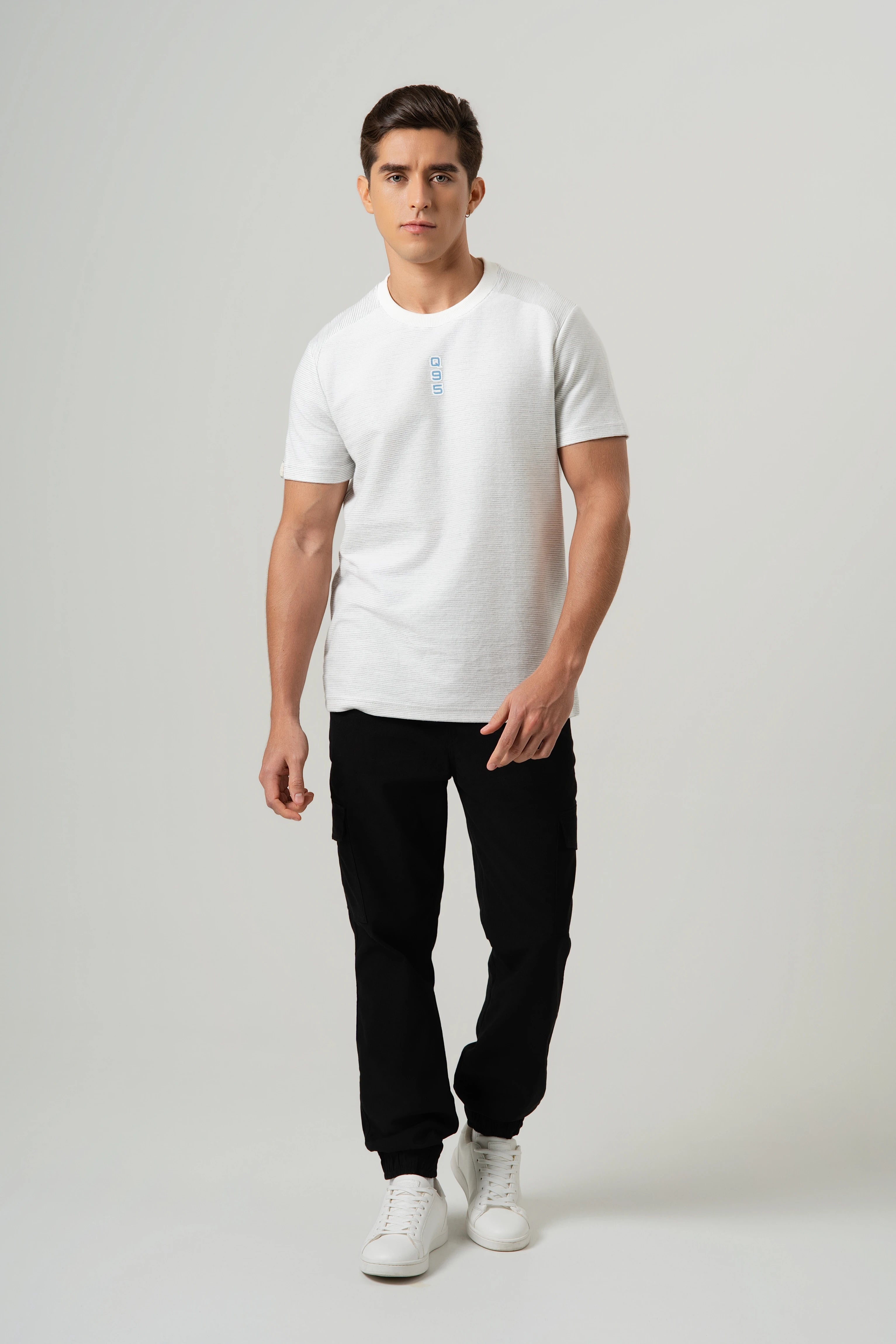 PLAYERA MANGA CORTA COLOR BLANCO OPTICO