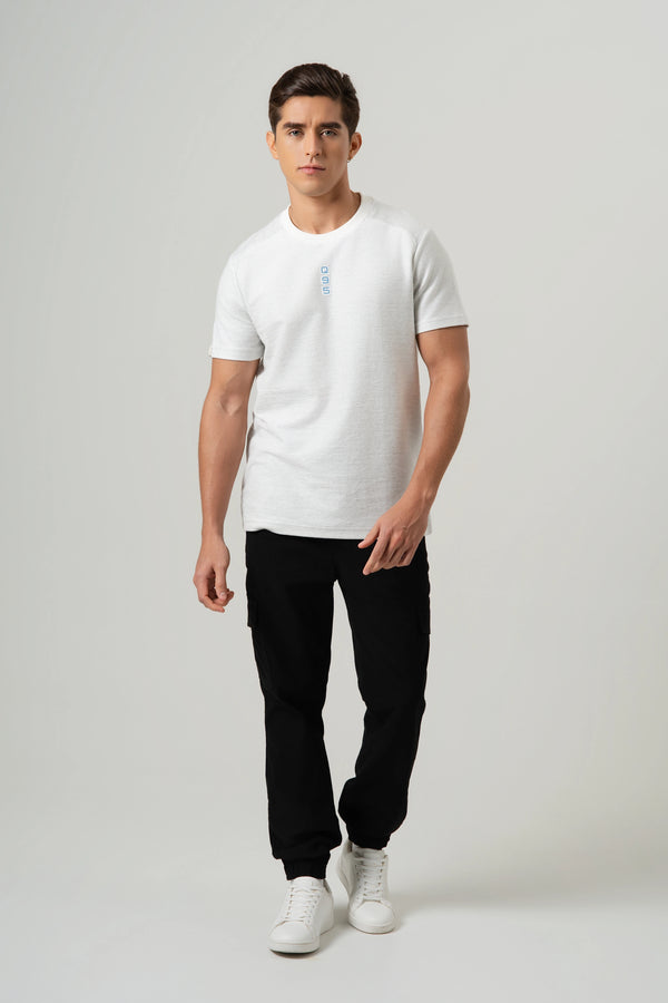 PLAYERA MANGA CORTA COLOR BLANCO OPTICO