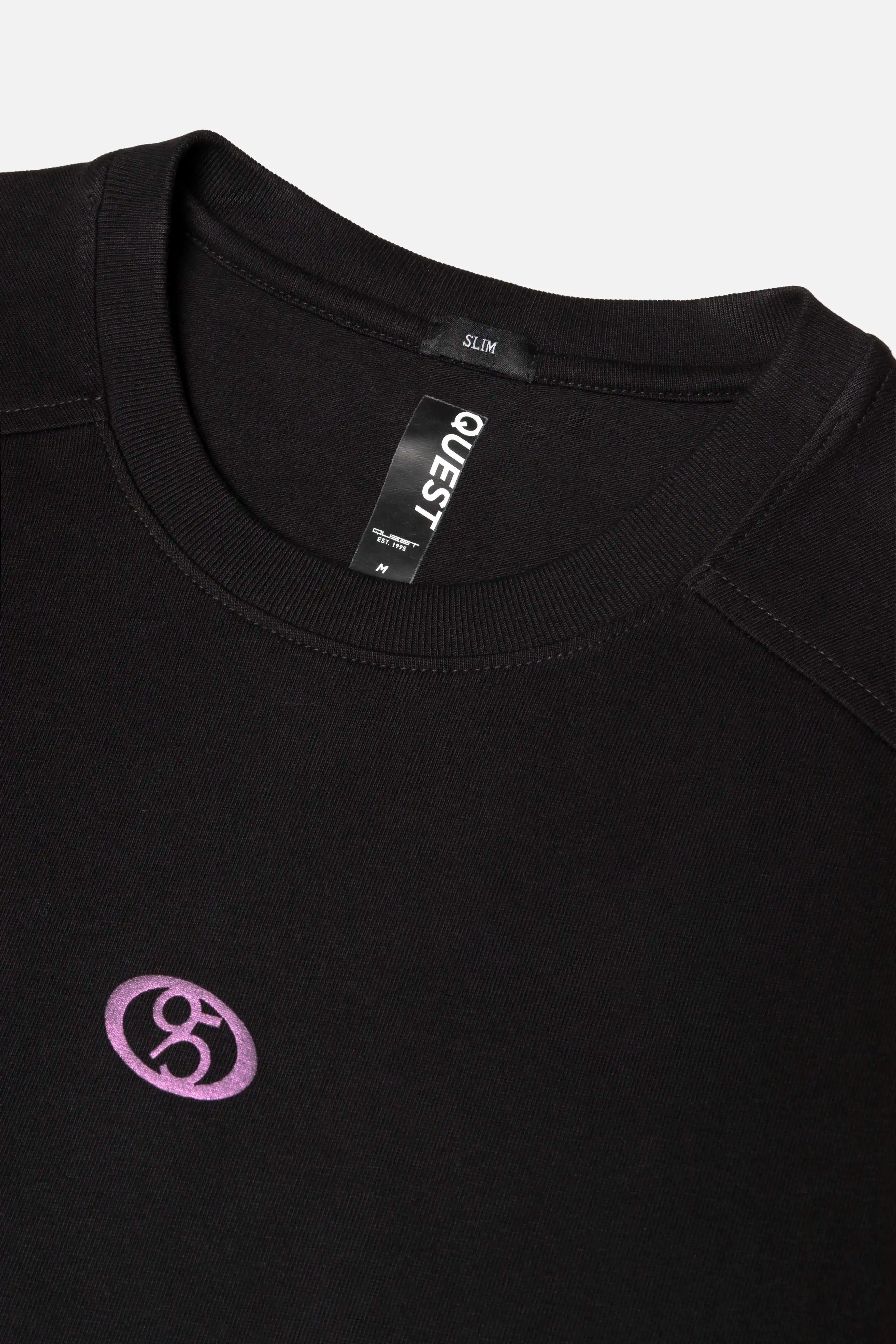 PLAYERA MANGA CORTA COLOR NEGRO