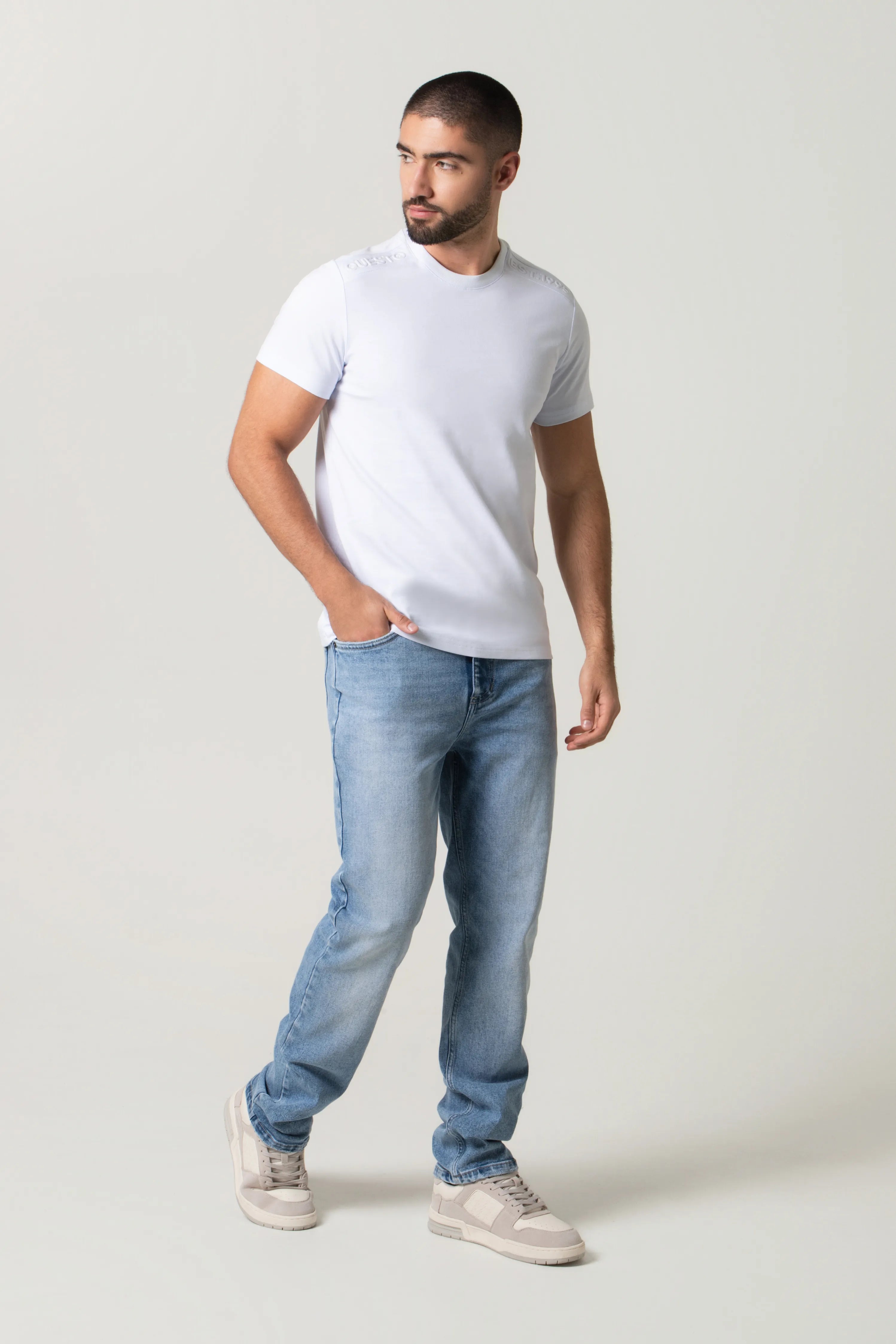 PLAYERA MANGA CORTA COLOR BLANCO OPTICO