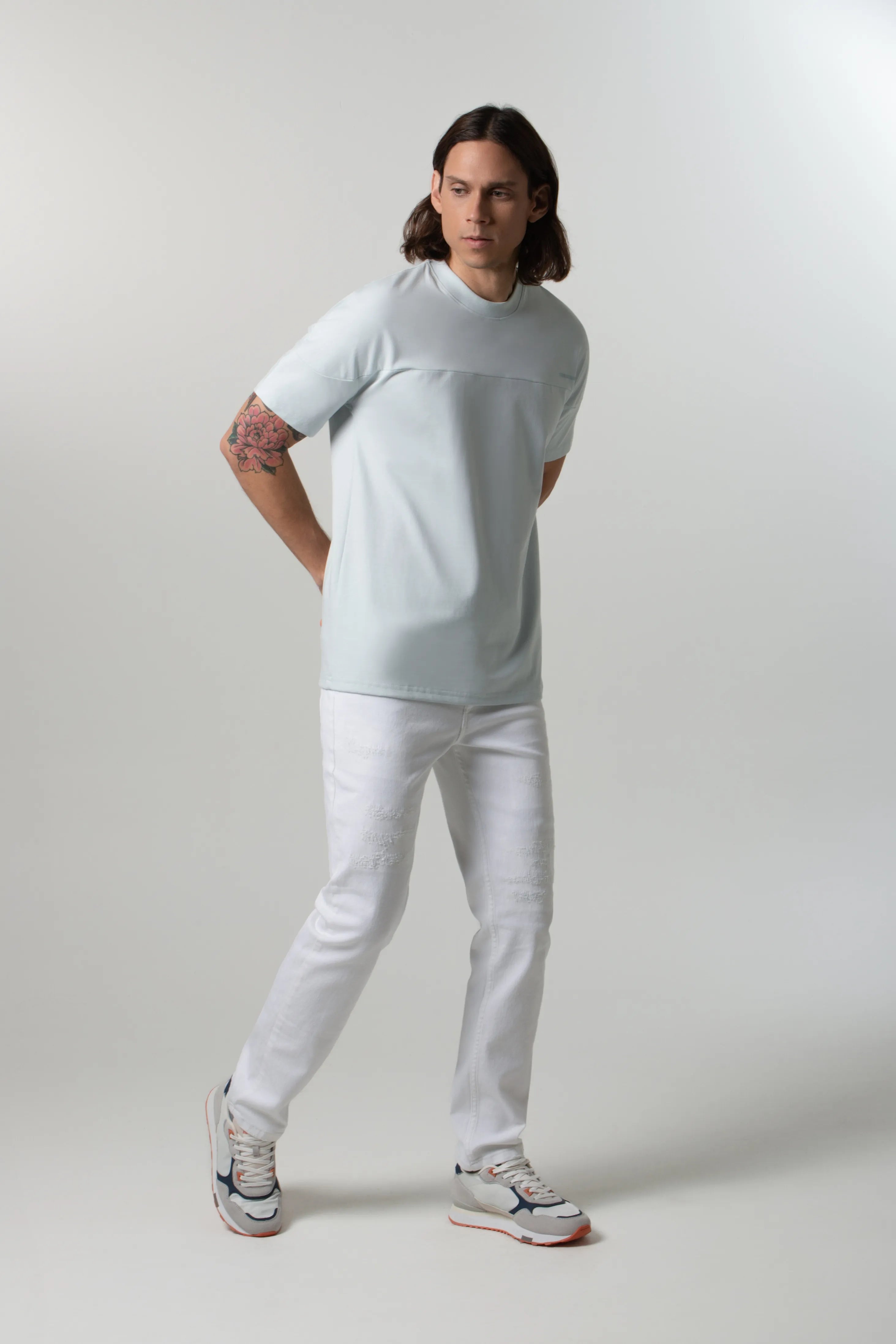 PLAYERA MANGA CORTA COLOR AZUL BALADA