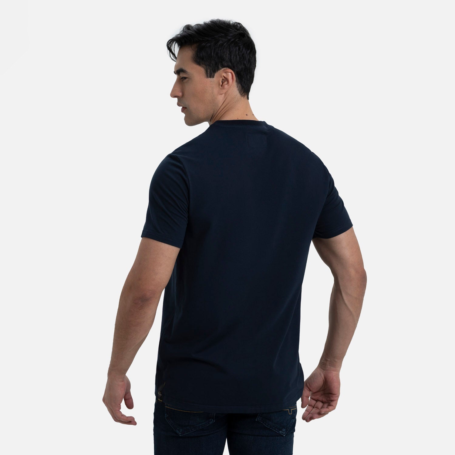 PLAYERA PREMIUM MANGA CORTA COLOR AZUL OSCURO