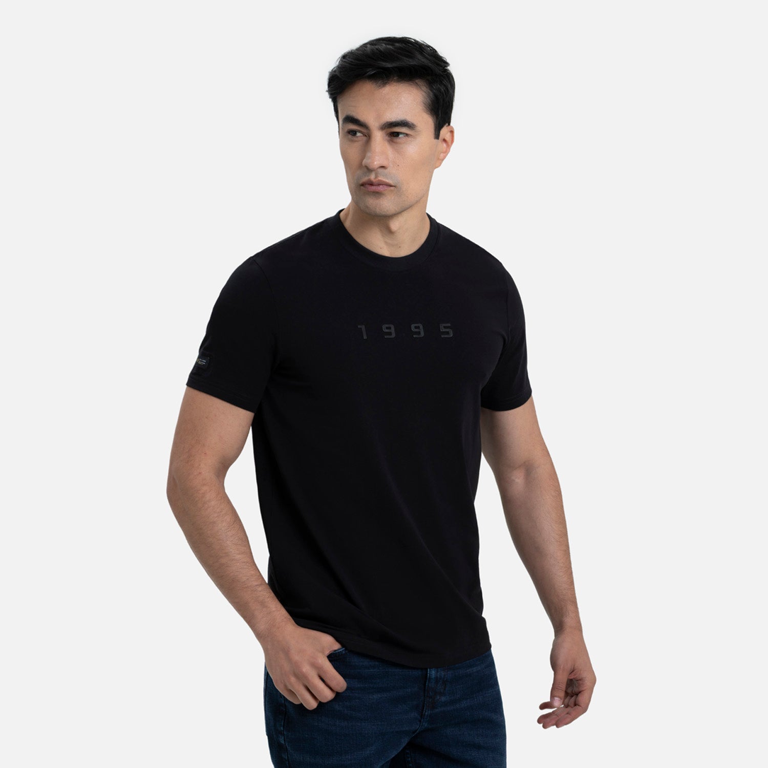 PLAYERA PREMIUM MANGA CORTA COLOR NEGRO