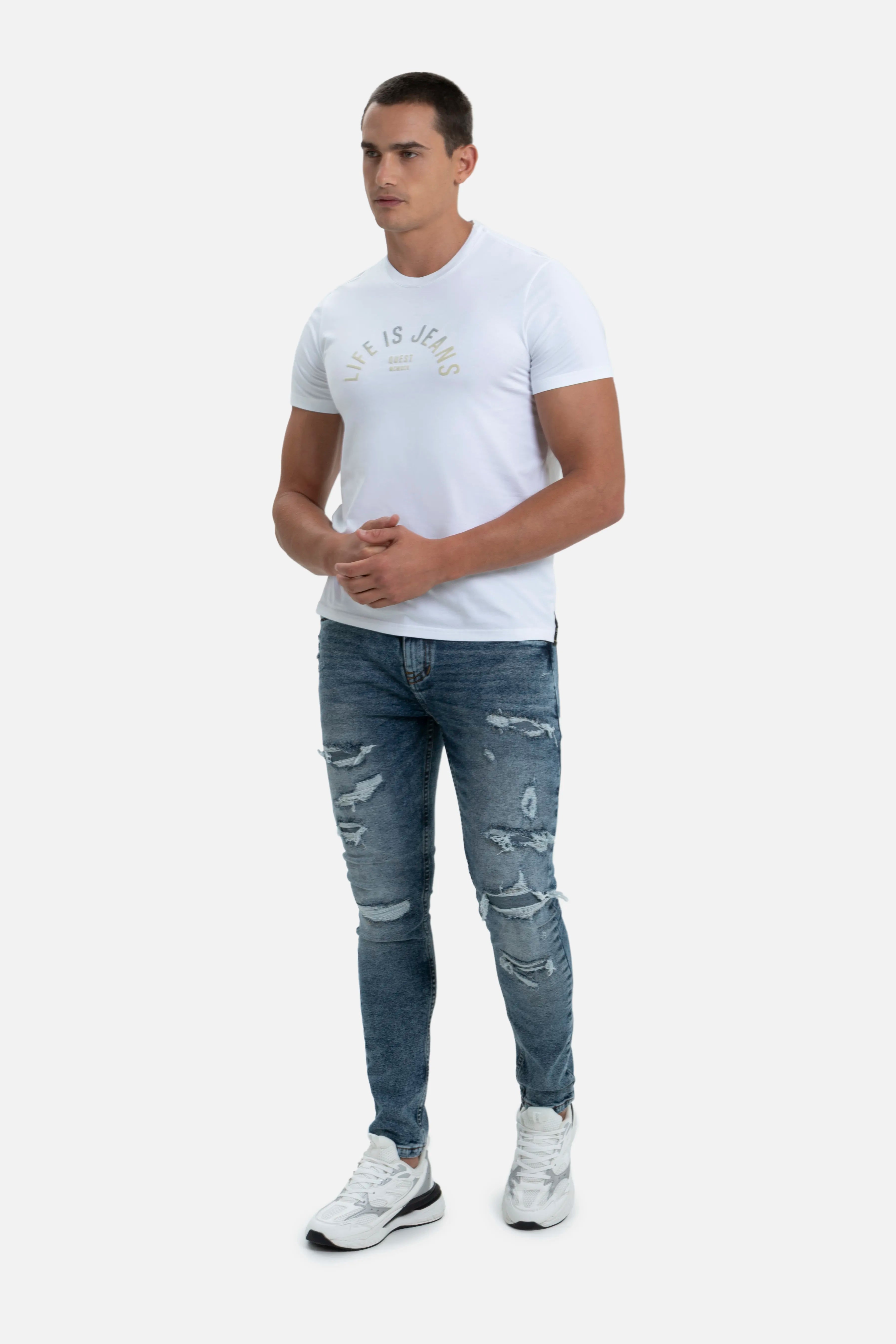 PLAYERA PREMIUM MANGA CORTA COLOR BLANCO OPTICO