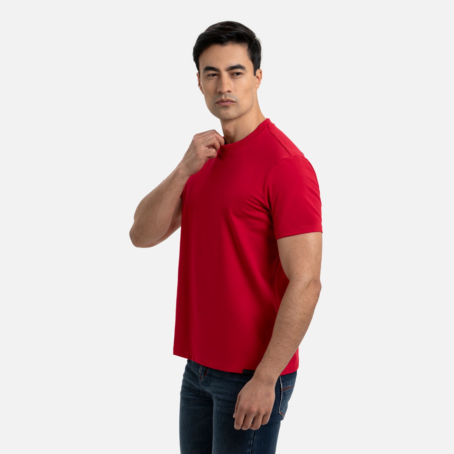 PLAYERA PREMIUM MANGA CORTA COLOR ROJO
