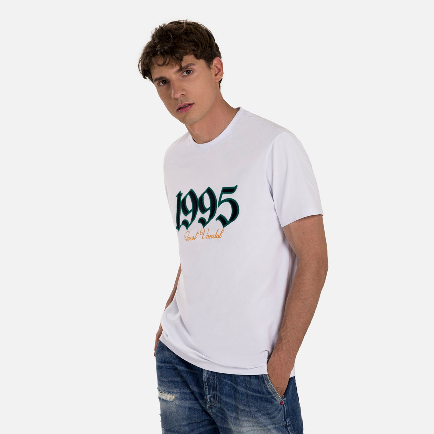 PLAYERA PREMIUM MANGA CORTA COLOR BLANCO OPTICO