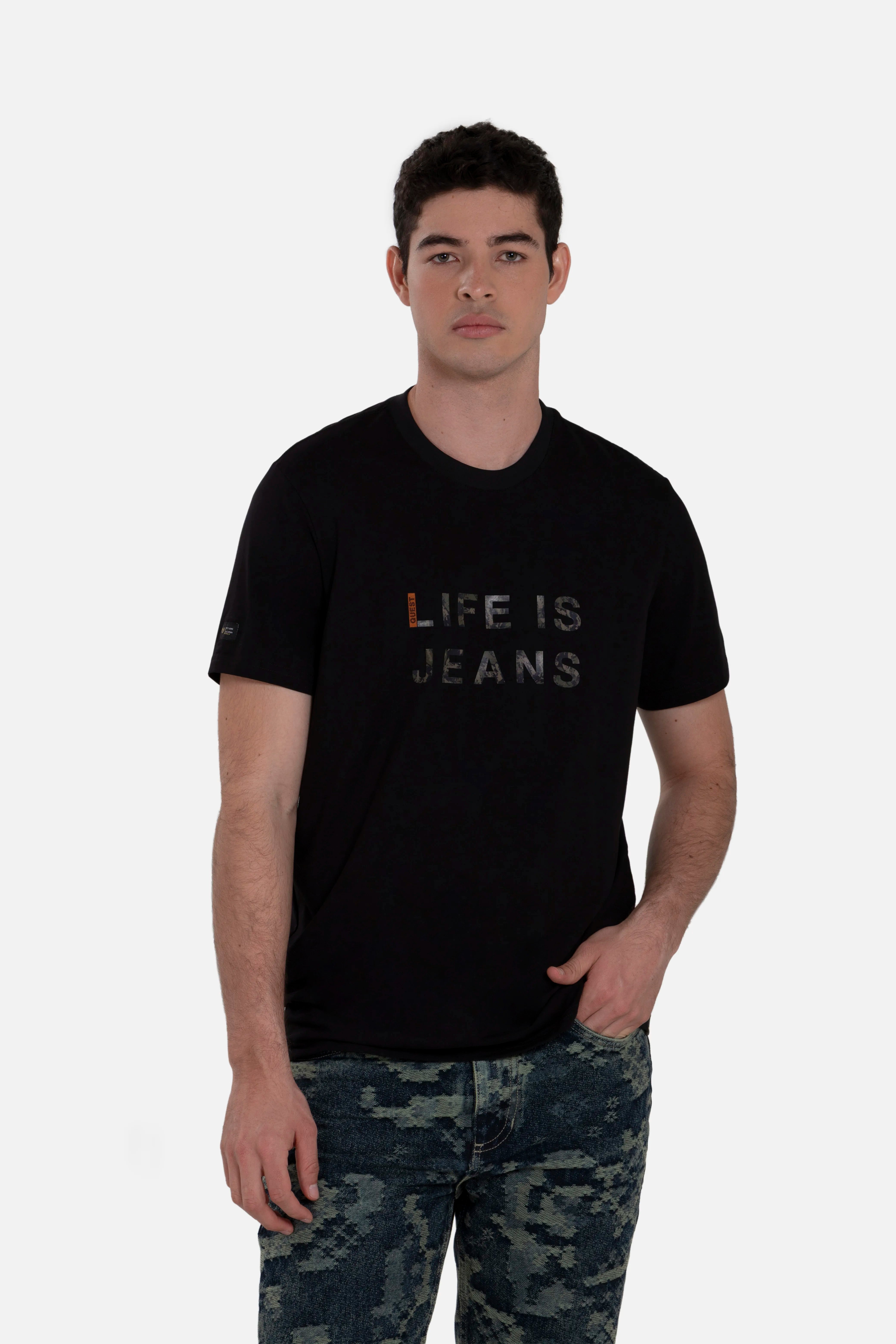 PLAYERA PREMIUM MANGA CORTA COLOR NEGRO