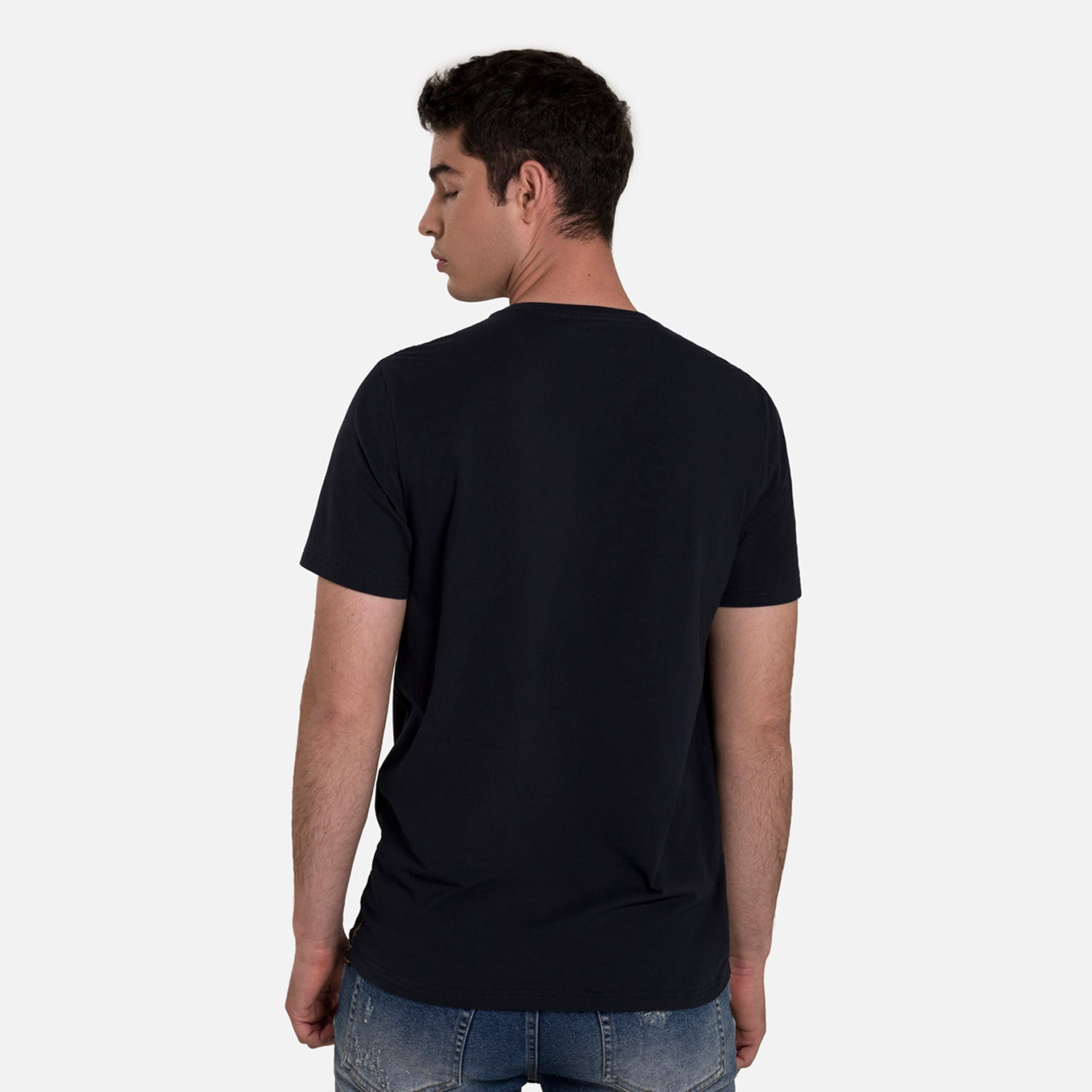 PLAYERA PREMIUM MANGA CORTA COLOR AZUL OSCURO