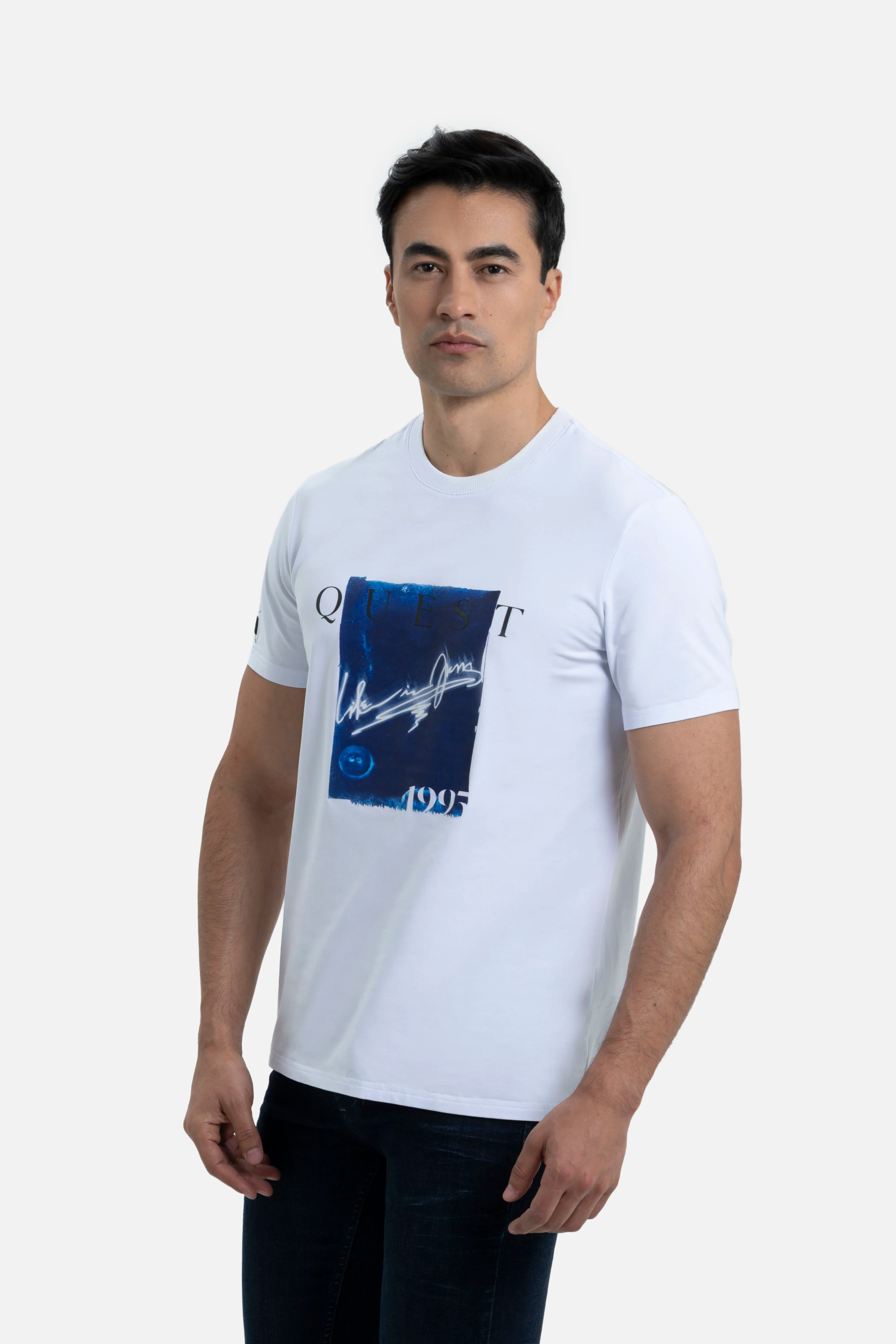 PLAYERA PREMIUM MANGA CORTA COLOR BLANCO OPTICO