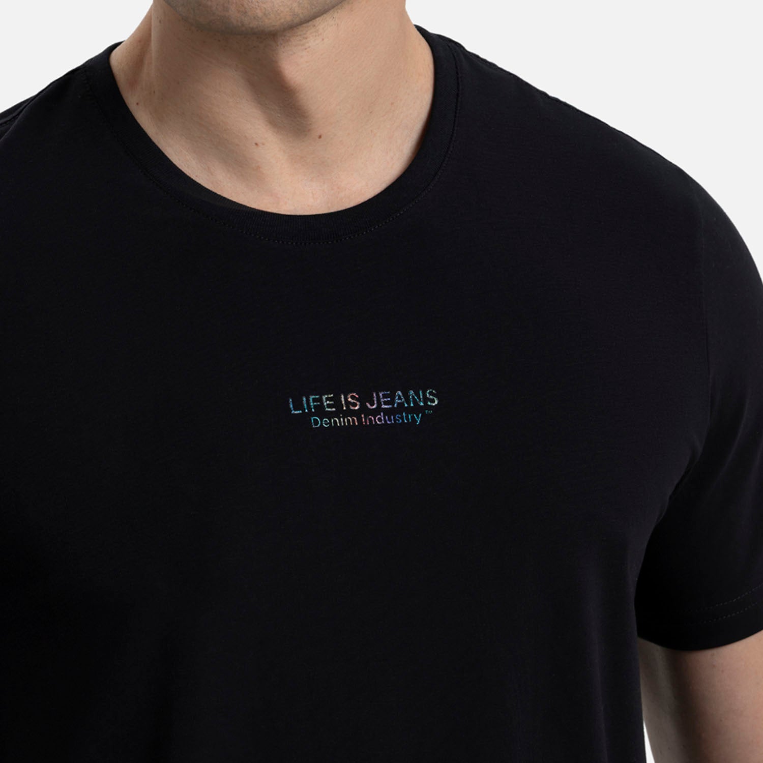 PLAYERA PREMIUM MANGA CORTA COLOR NEGRO