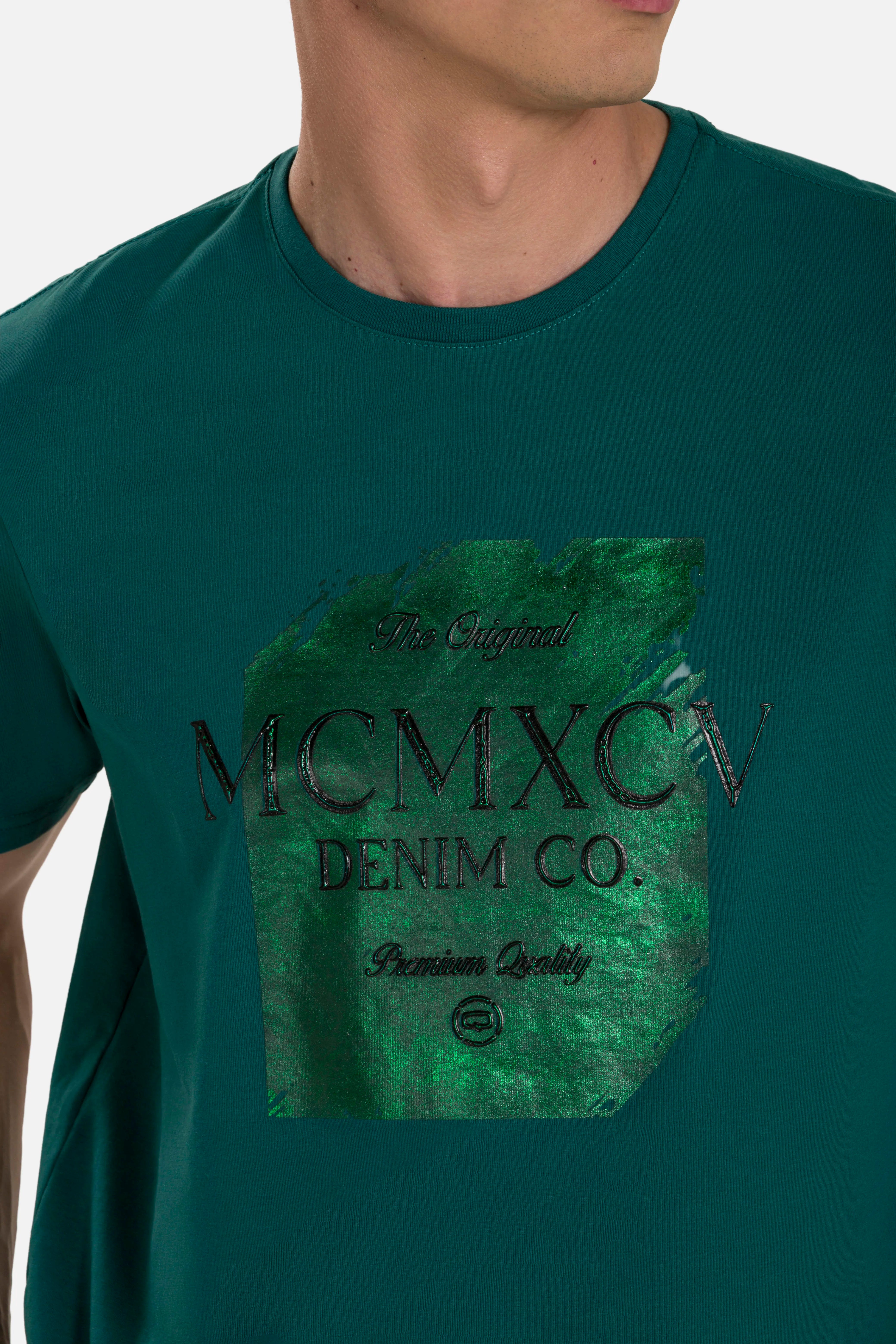 PLAYERA PREMIUM MANGA CORTA COLOR VERDE TORMENTA