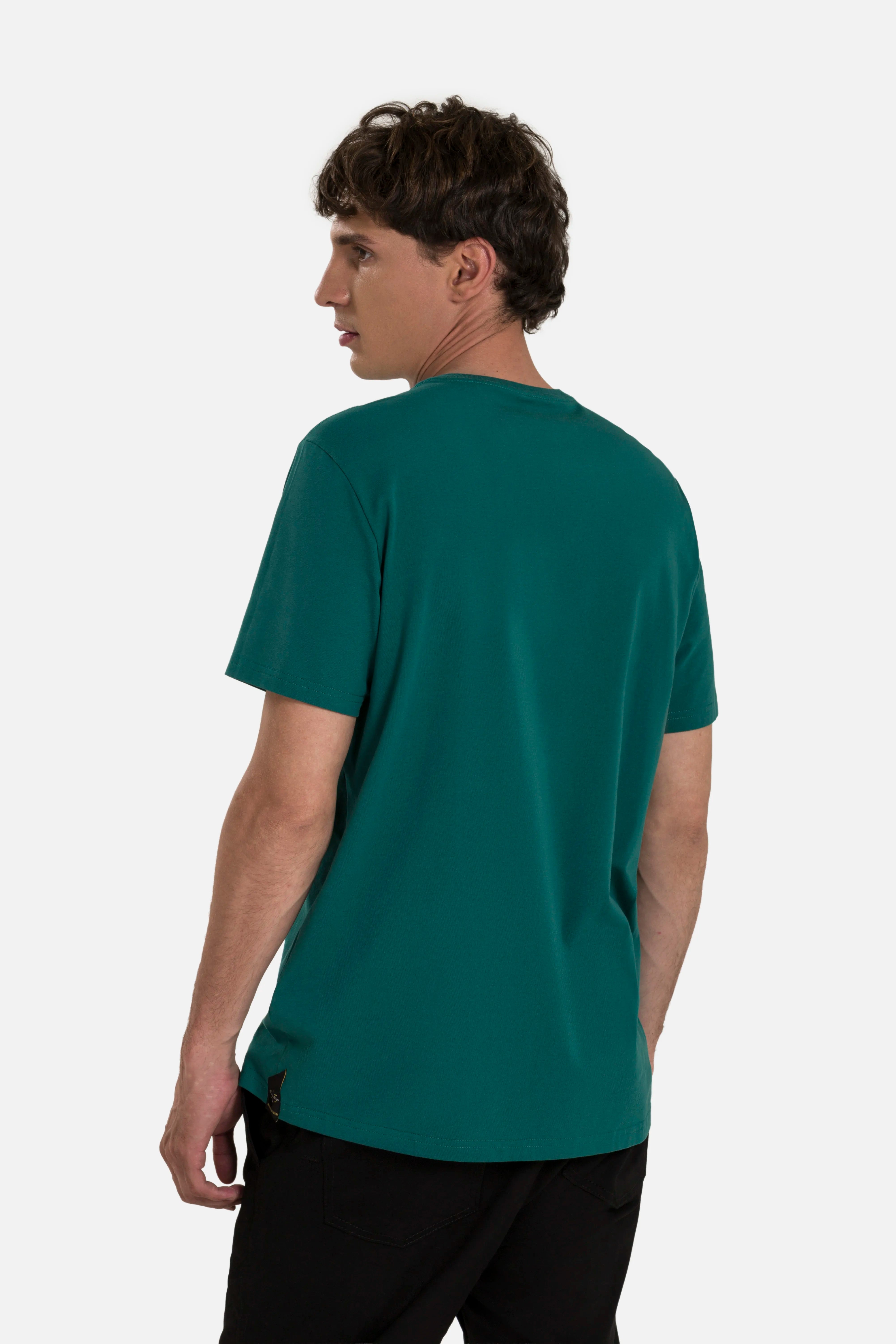 PLAYERA PREMIUM MANGA CORTA COLOR VERDE TORMENTA